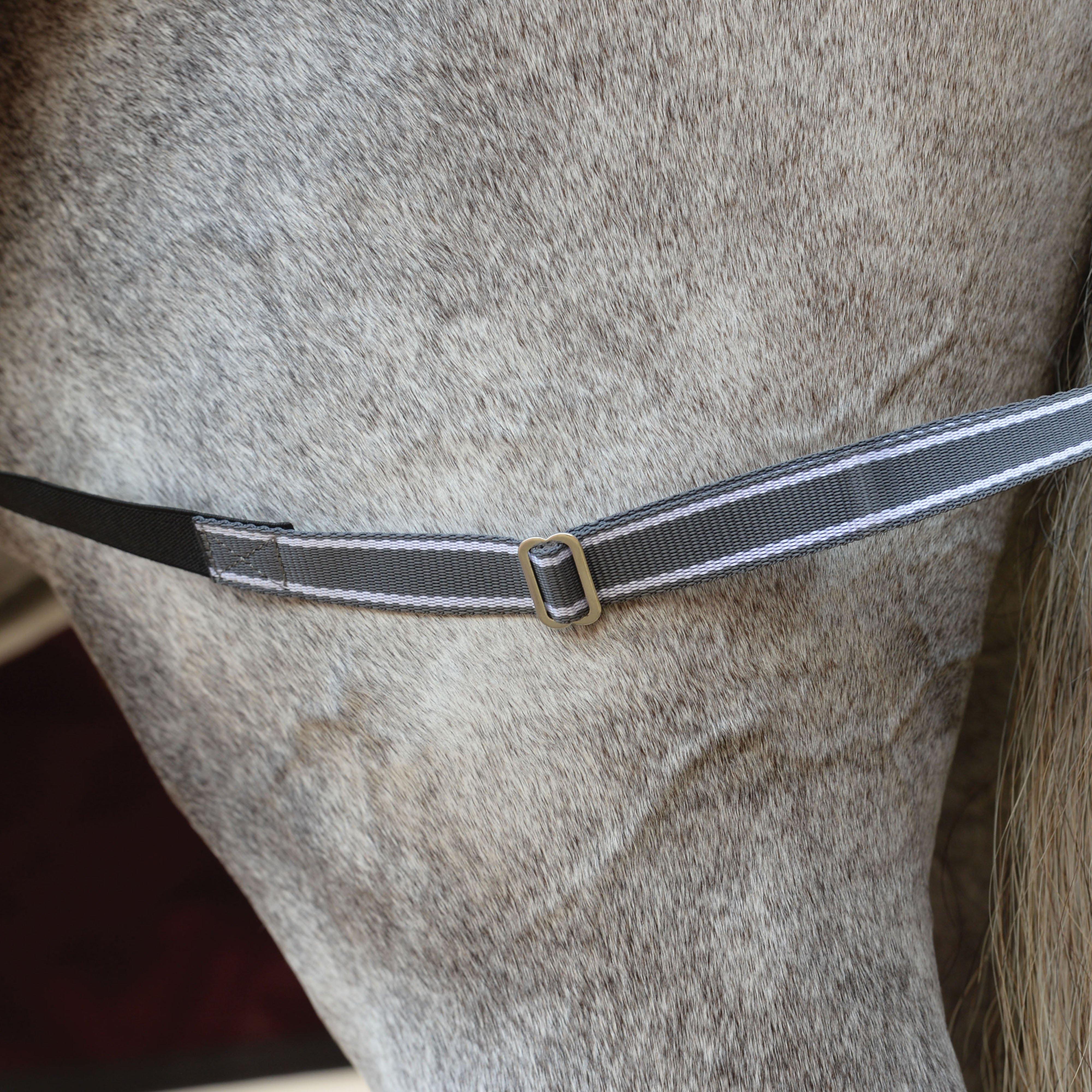 ComFiTec Plus Dynamic II Detach-A-Neck 0g Light Weight Turnout Rug Maroon/Grey/White