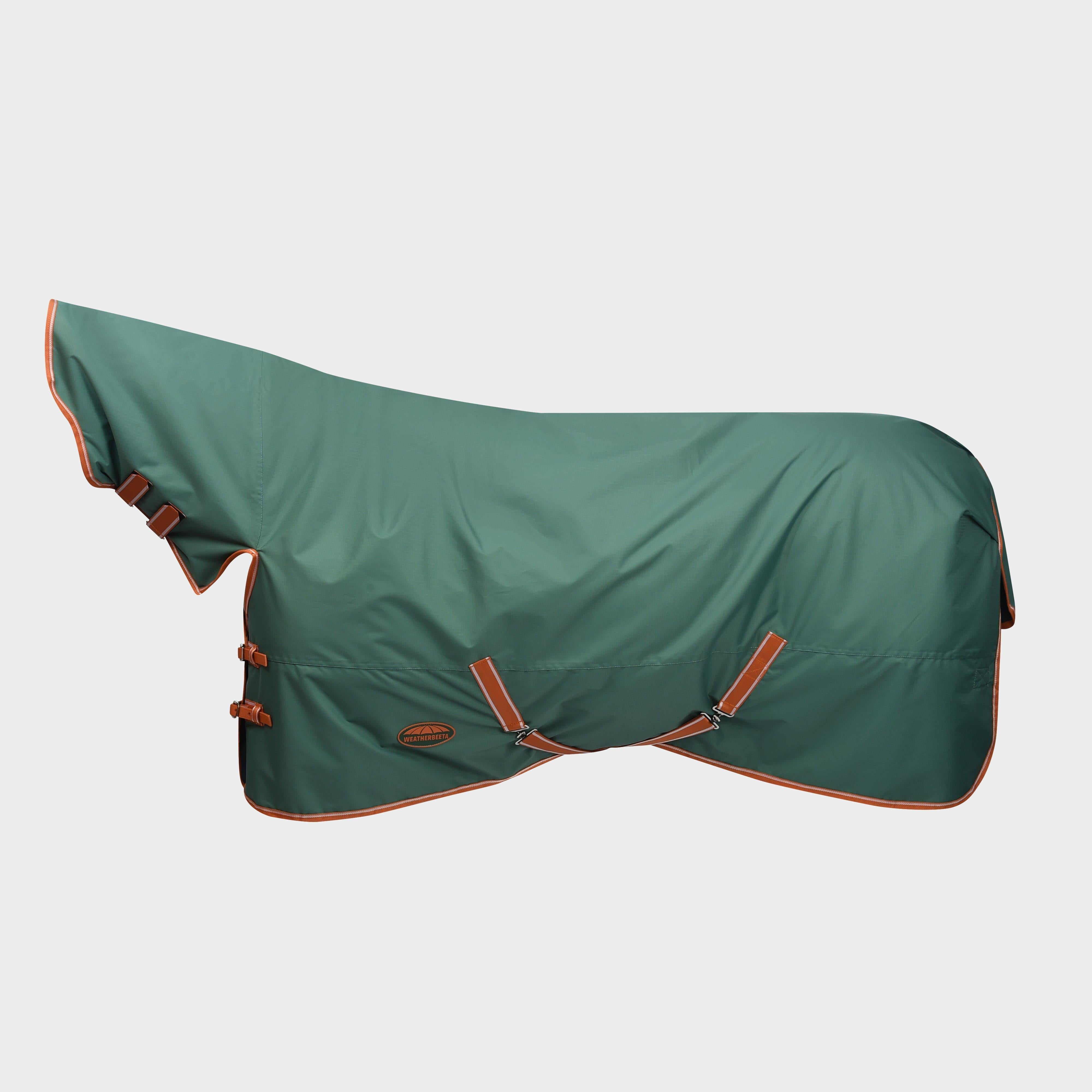 ComFiTec Tyro Combo Neck 50g Lite Plus Turnout Rug Green/Burnt Orange/White