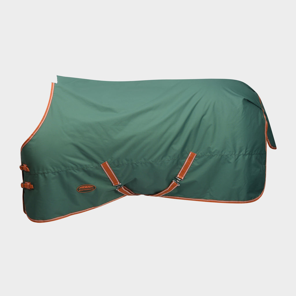 ComFiTec Tyro Standard Neck 50g Lite Plus Turnout Rug Green/Burnt Orange/White