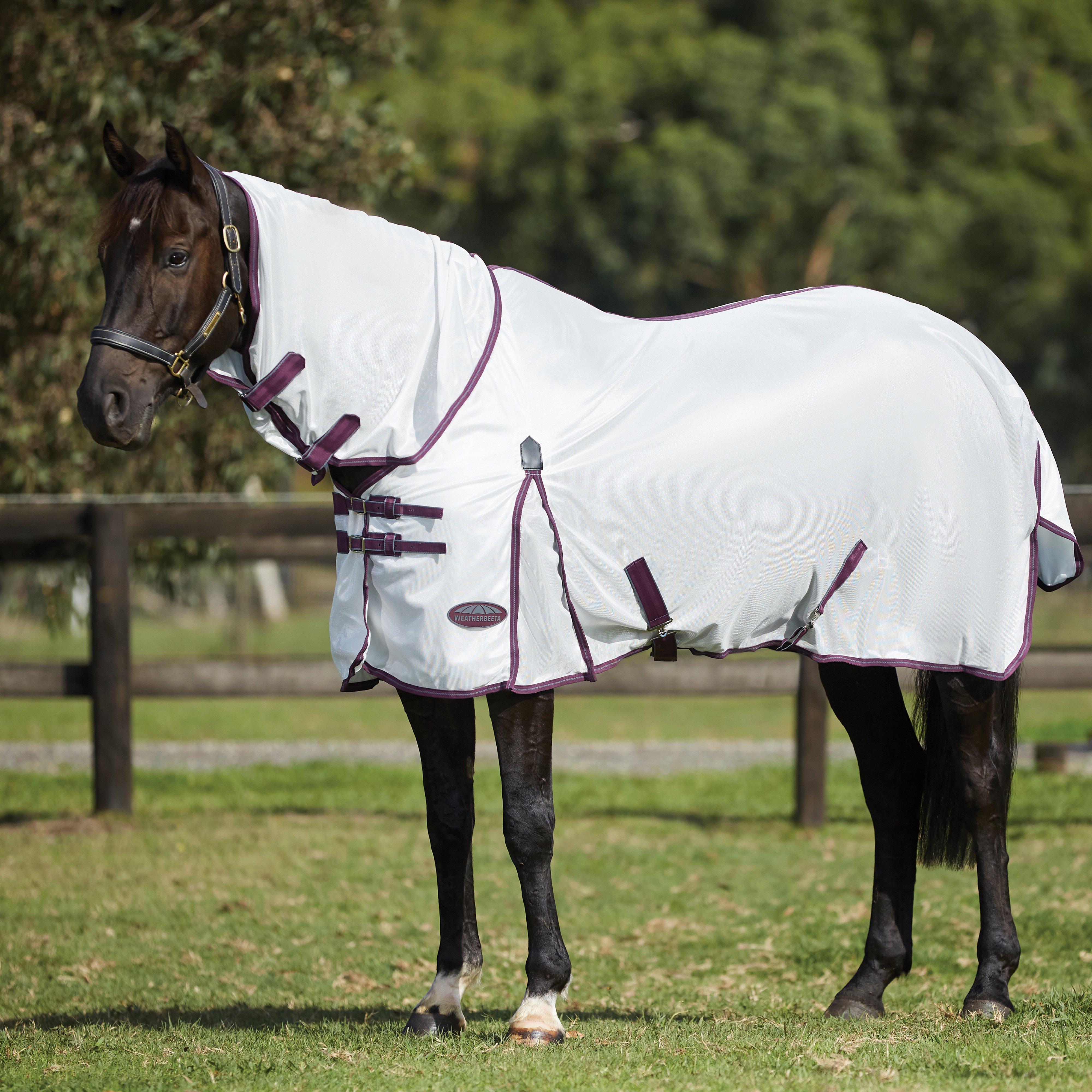 ComFiTec Essential Mesh II Combo Neck Fly Rug Beige/Turquoise/Orange