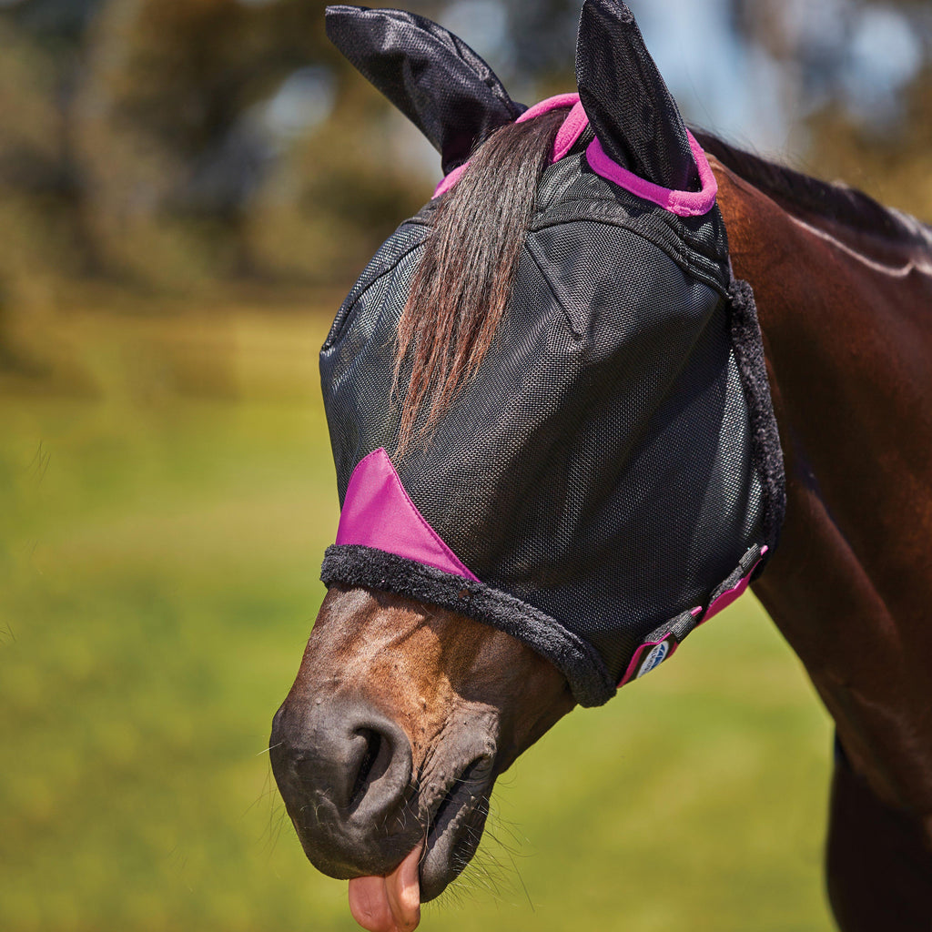 ComFiTec Deluxe Durable Mesh Mask With Ears Black/Purple