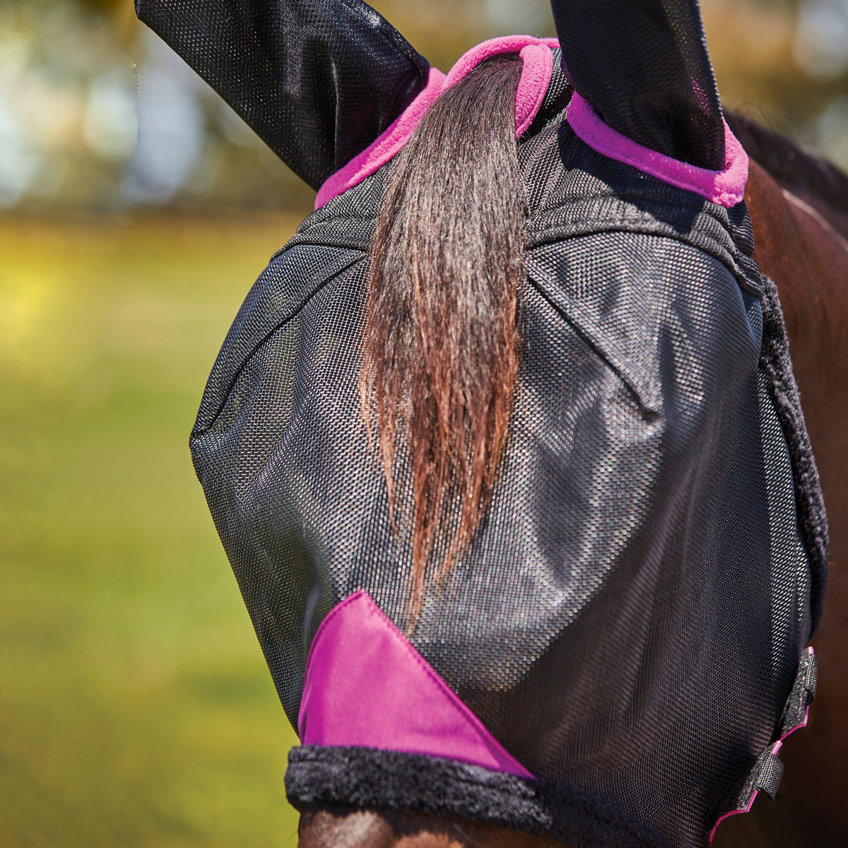 ComFiTec Deluxe Durable Mesh Mask With Ears Black/Purple