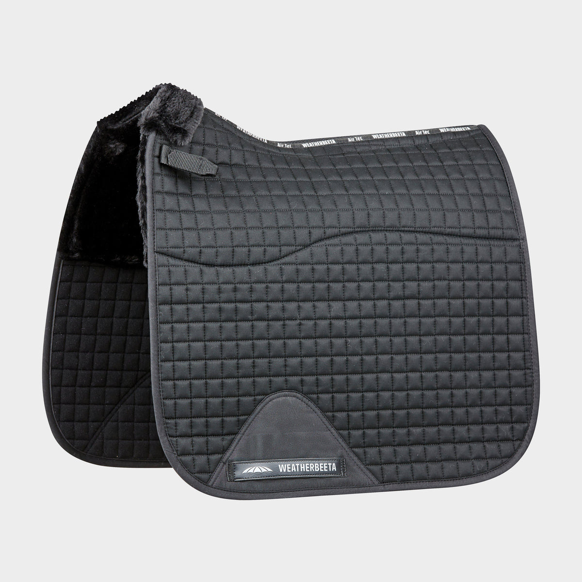 Prime Comfy Fleece Dressage Saddle Pad Black