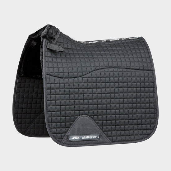 Prime Comfy Fleece Dressage Saddle Pad Black