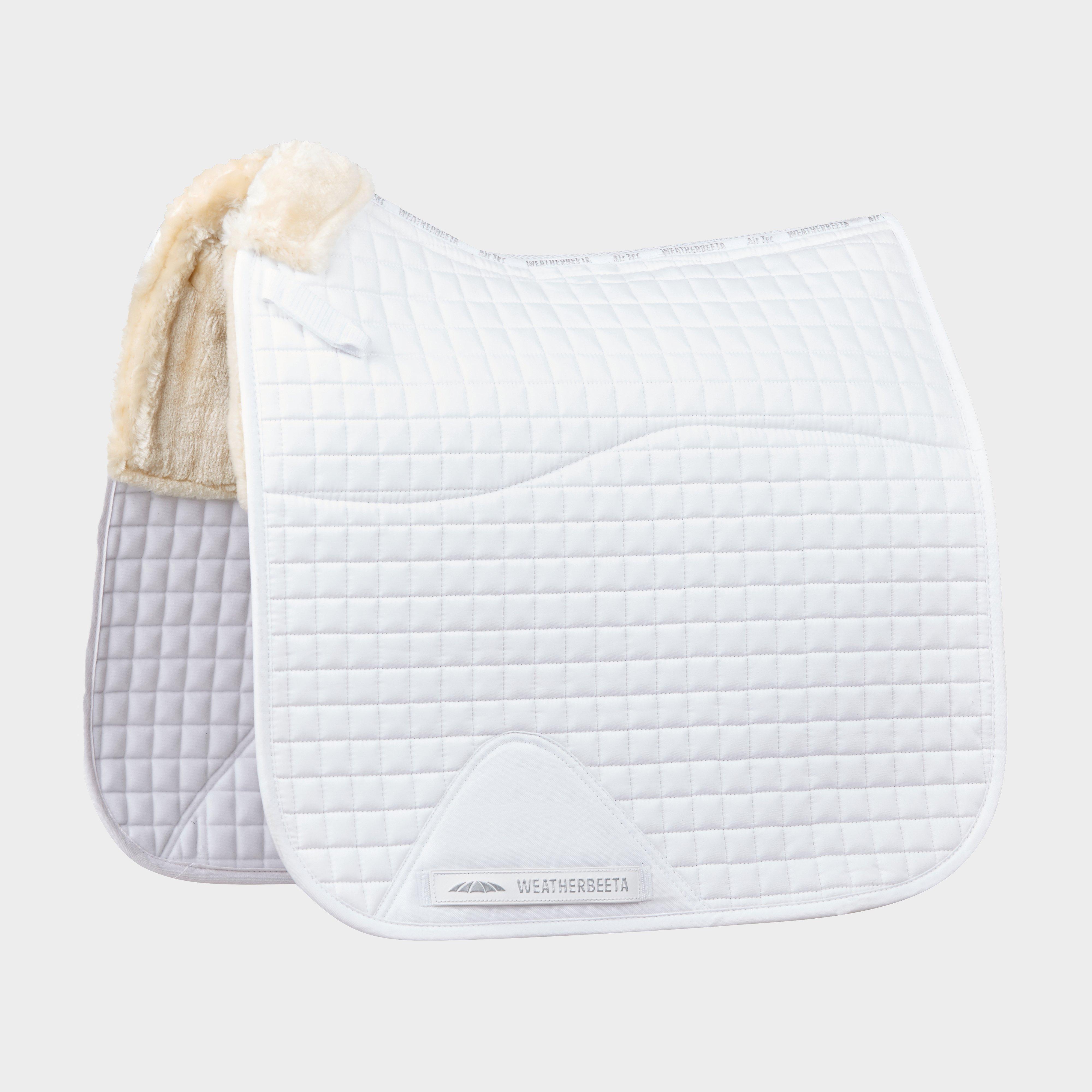 Prime Comfy Fleece Dressage Saddle Pad White