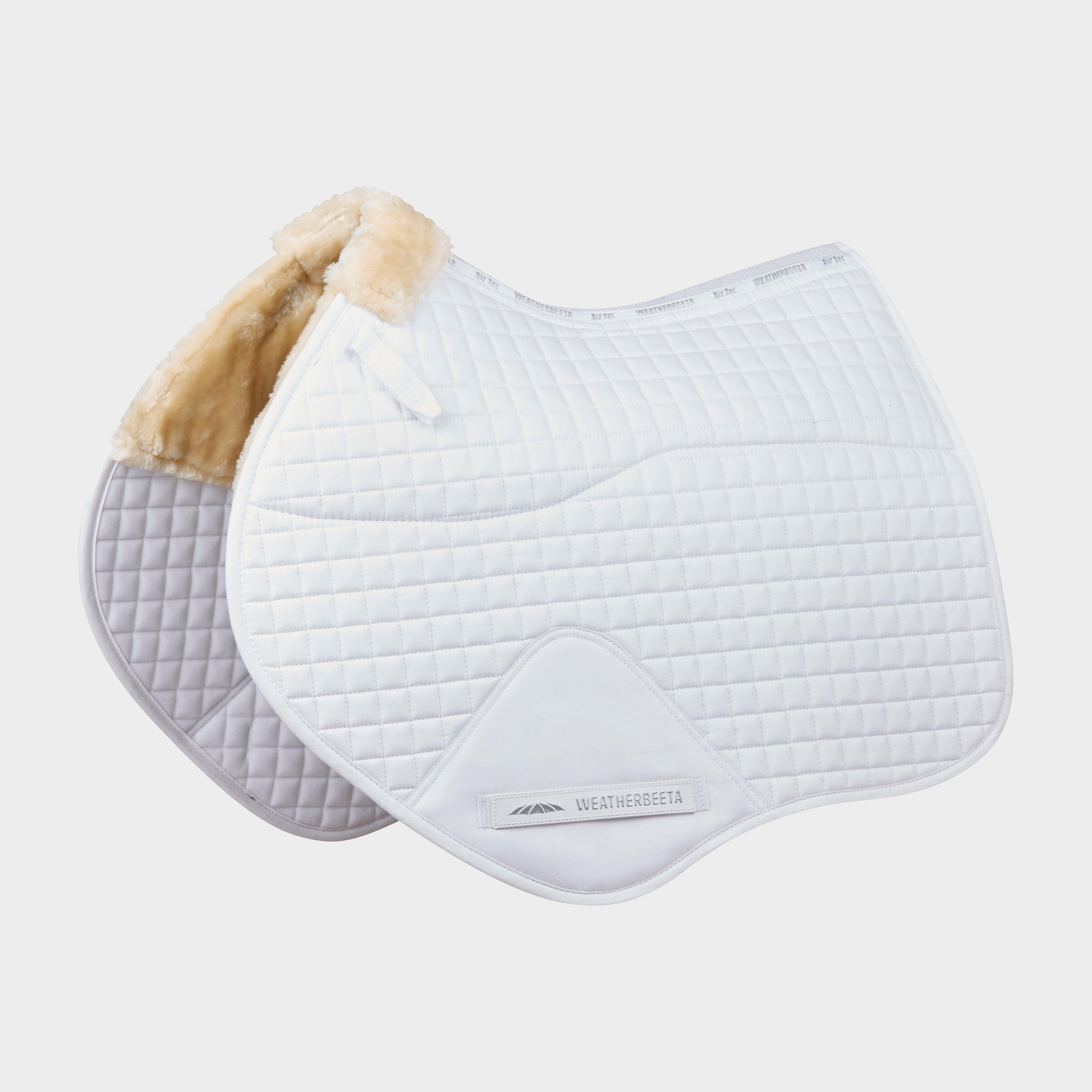 Prime Comfy Fleece Jump Saddle Pad White