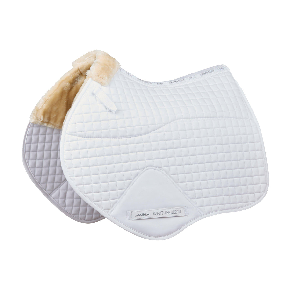 Prime Comfy Fleece Jump Saddle Pad White
