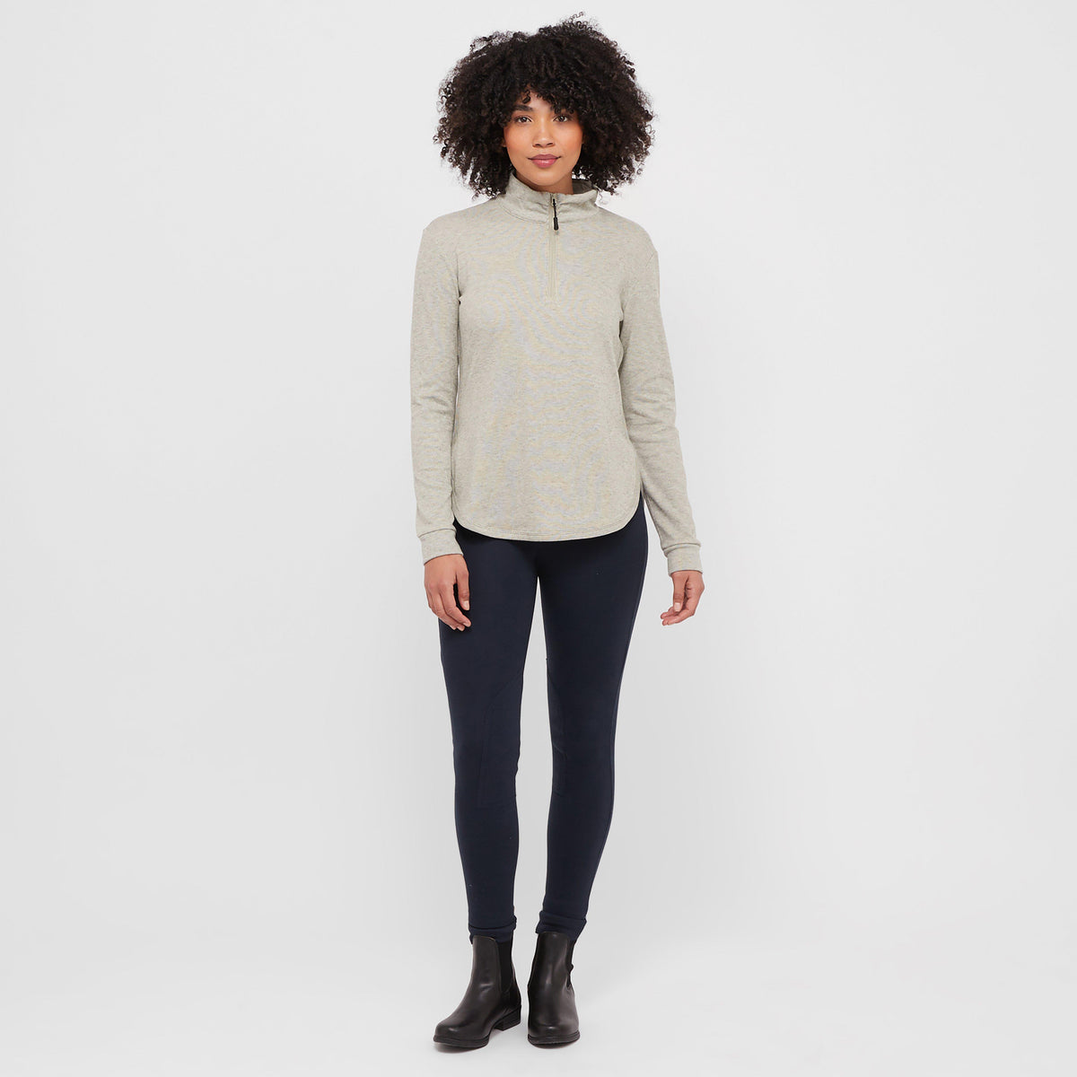 Womens London Long Sleeve Top Dusty Olive