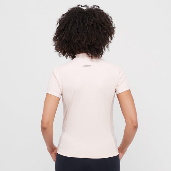 Womens Rome Short Sleeved Riding Top Blush