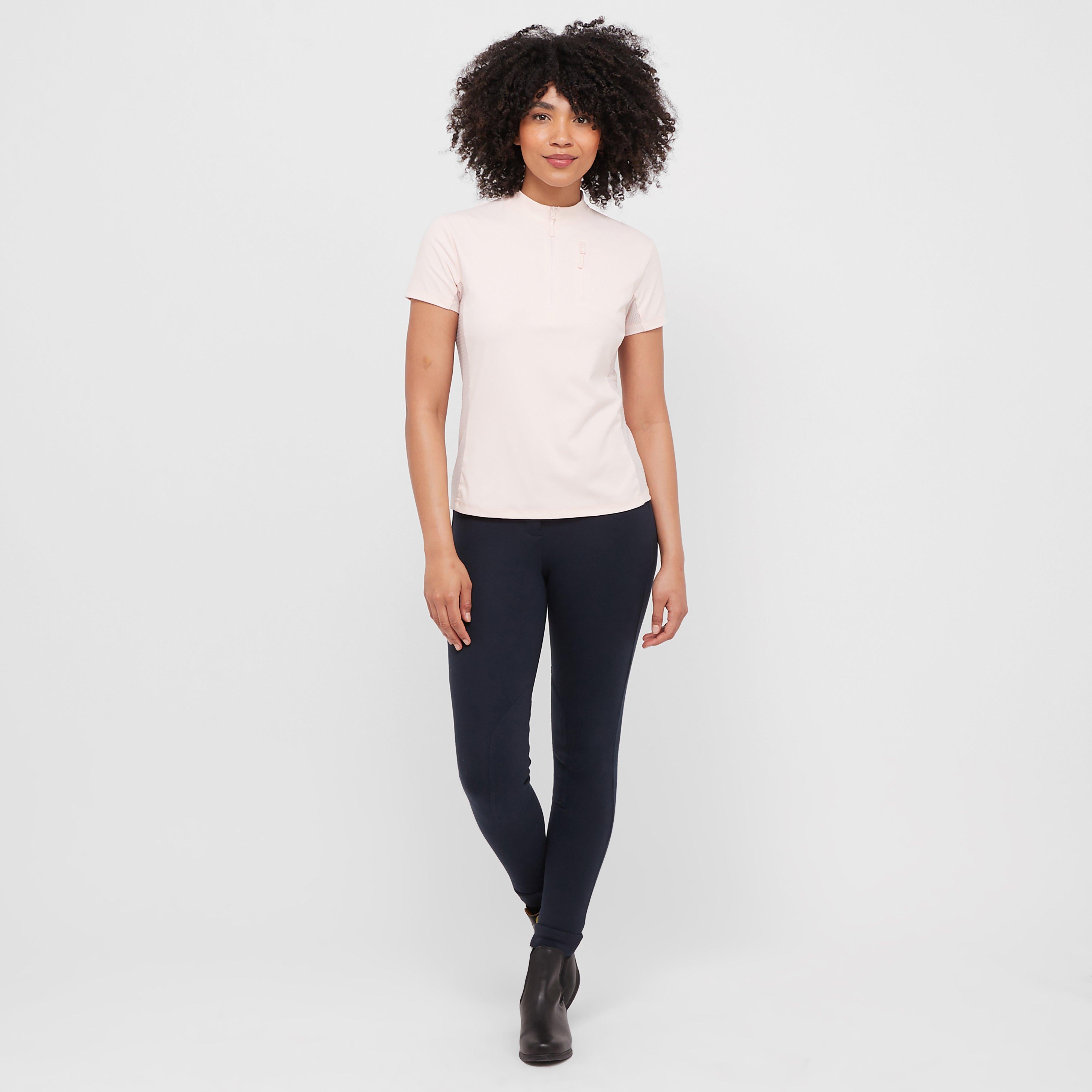 Womens Rome Short Sleeved Riding Top Blush