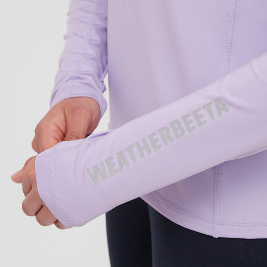 Womens Prime Long Sleeved Top Mauve