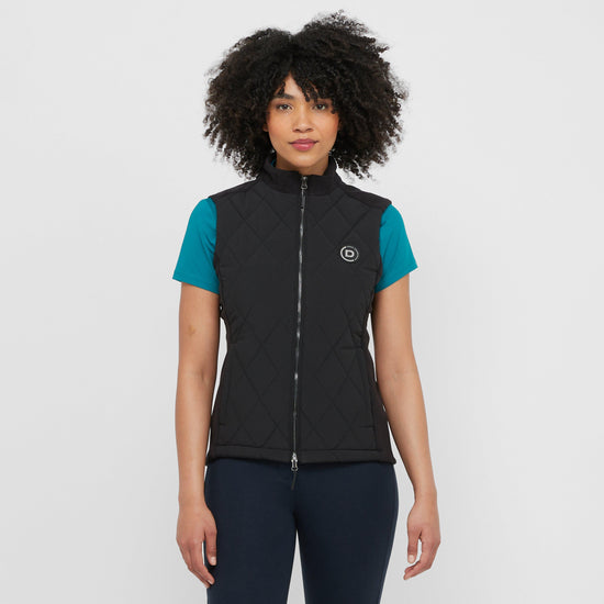 Womens Quinn Quilted Body Warmer Black