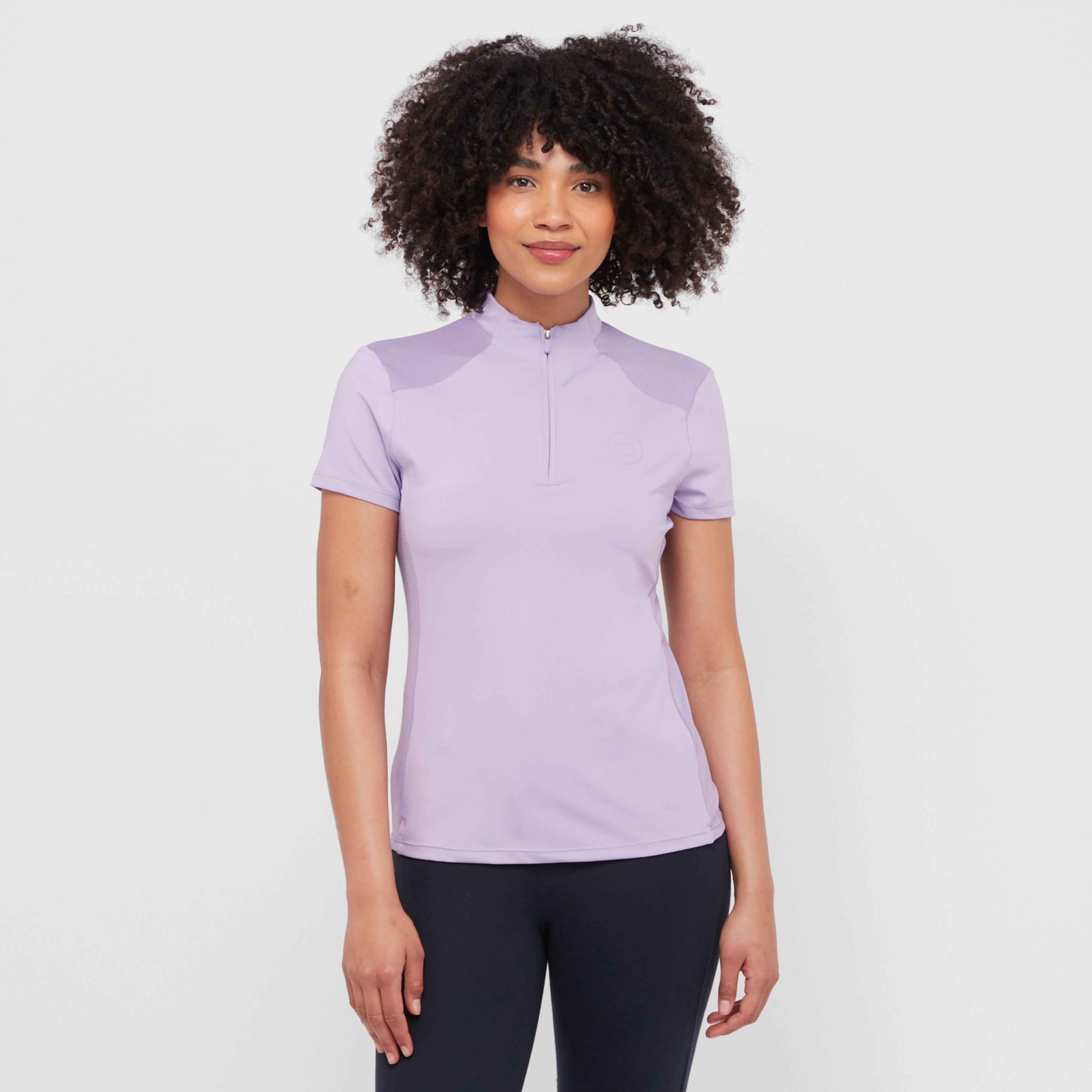 Womens Tabby Short Sleeved Riding Top Mauve
