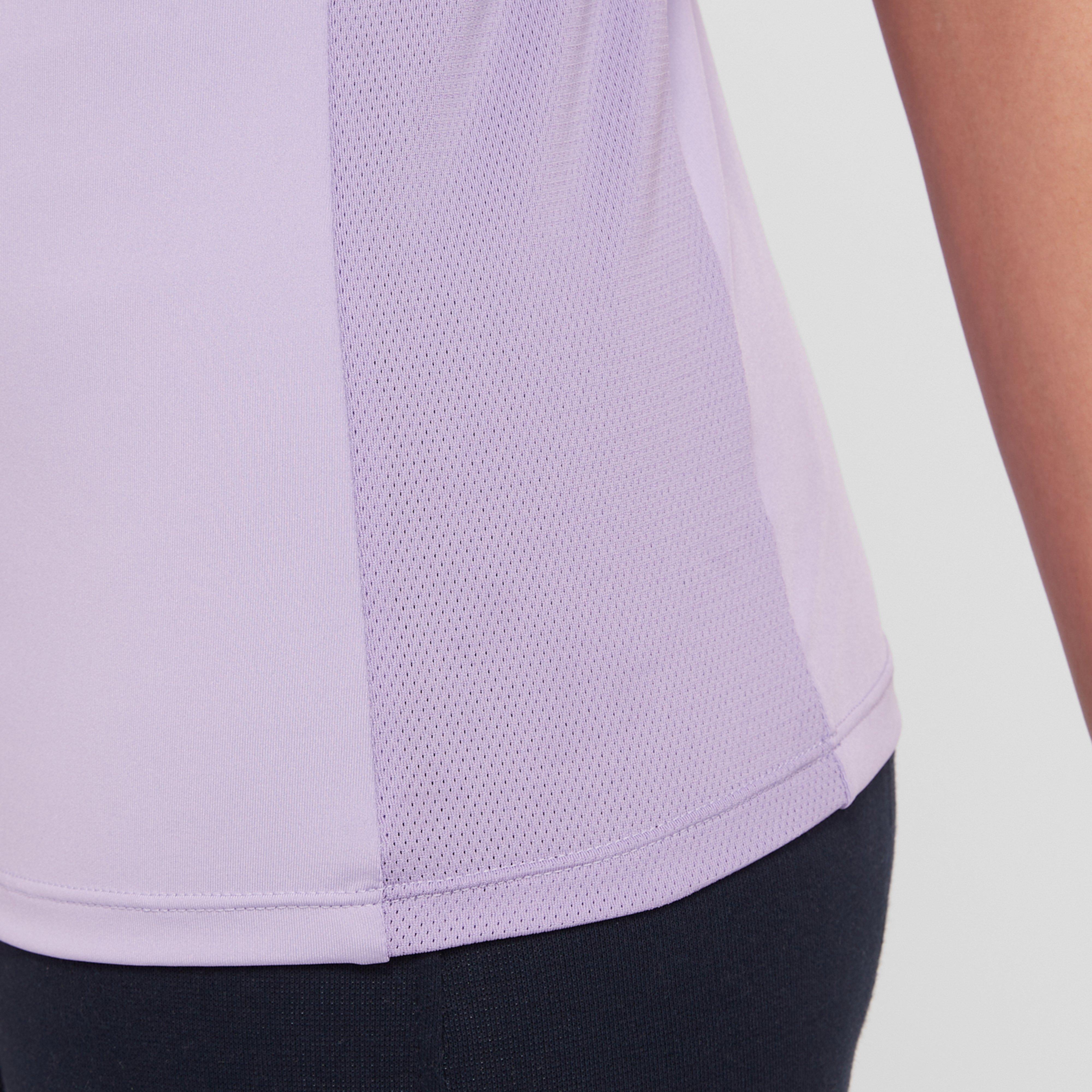 Womens Tabby Short Sleeved Riding Top Mauve