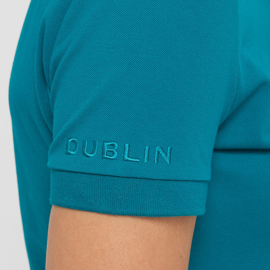 Womens Lauren Short Sleeved Polo Deep Lake