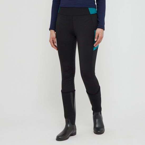 Womens Everyday Riding Tights Black/Deep Lake