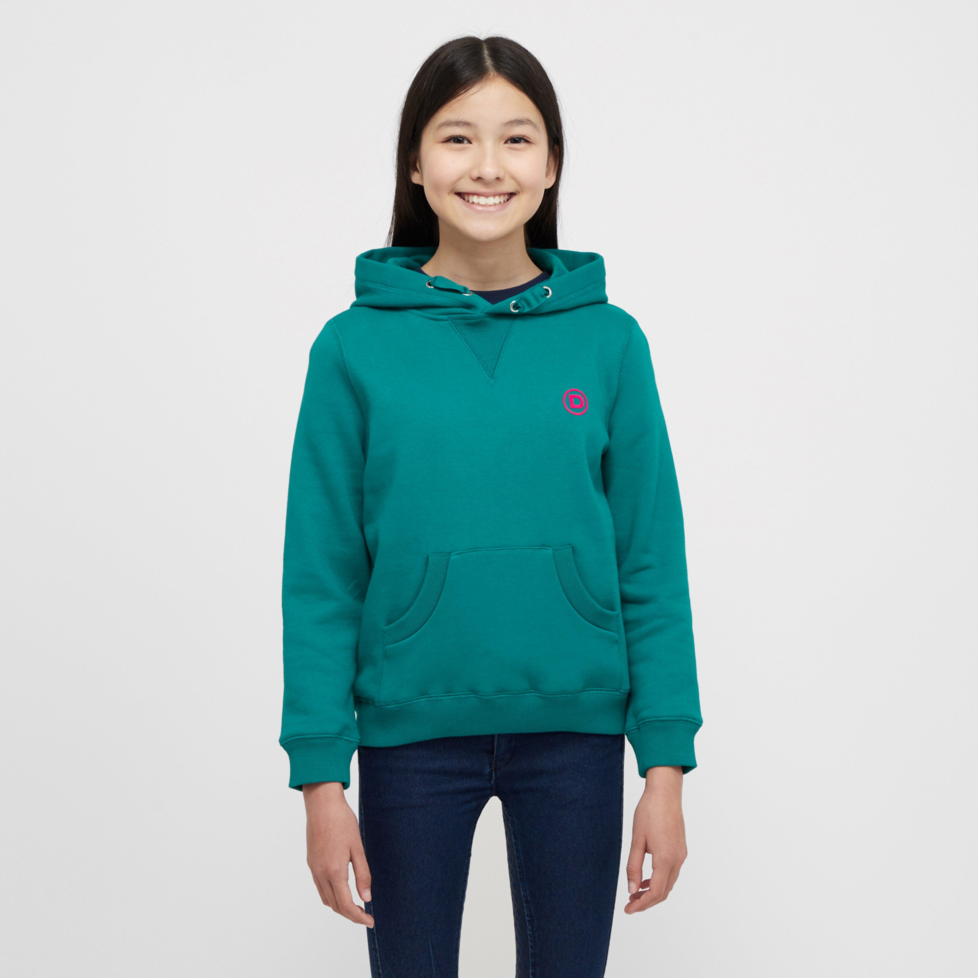 Kids Camile Contrast Tie Hoodie Deep Lake