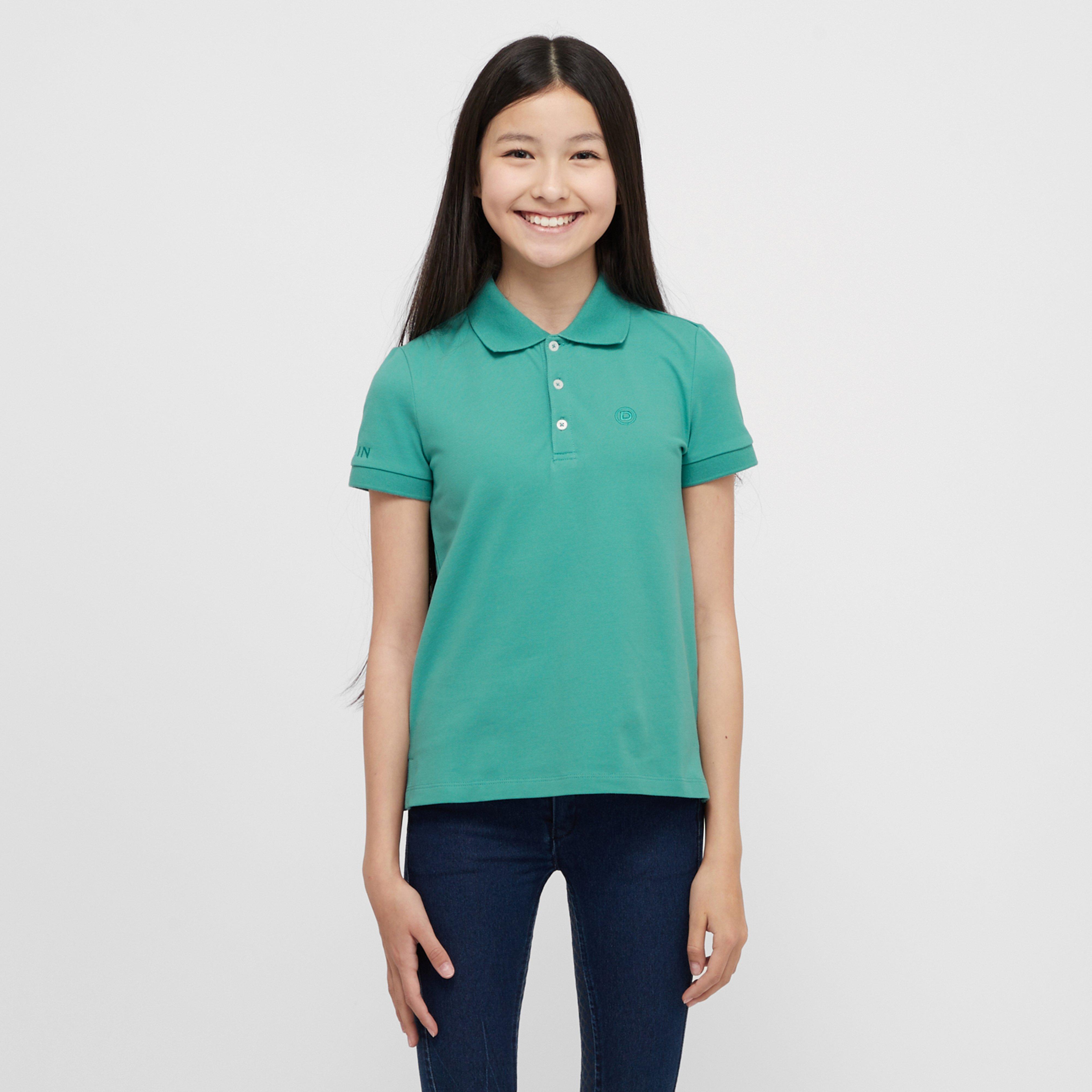 Kids Darcy Short Sleeved Polo Dusty Turquoise