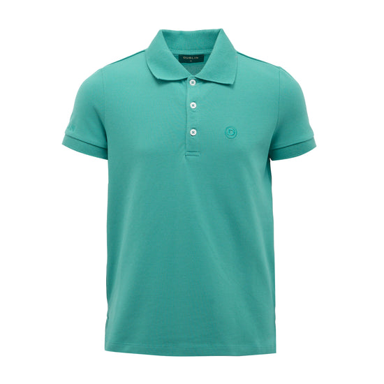 Kids Darcy Short Sleeved Polo Dusty Turquoise