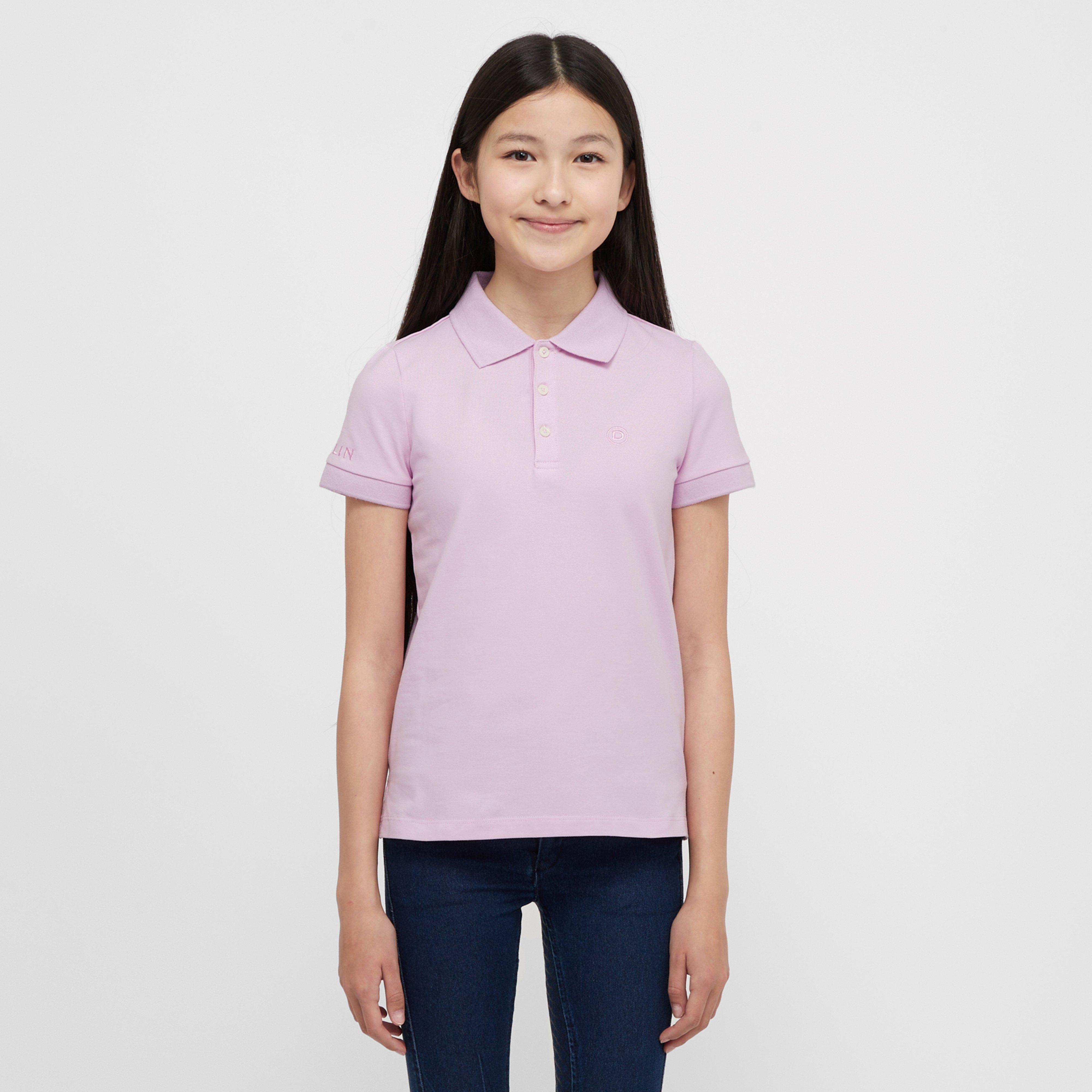 Kids Darcy Short Sleeved Polo Purple Blush