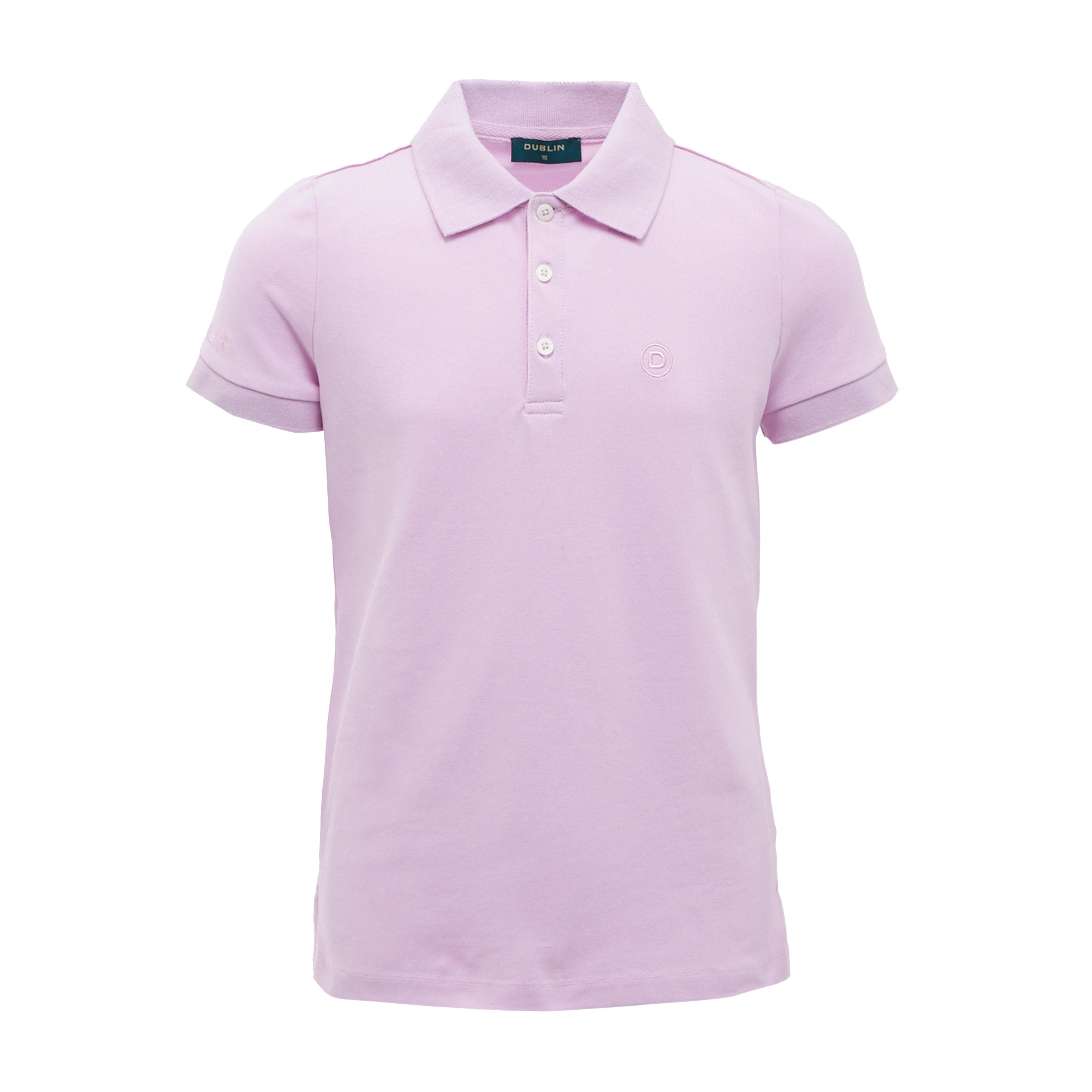 Kids Darcy Short Sleeved Polo Purple Blush