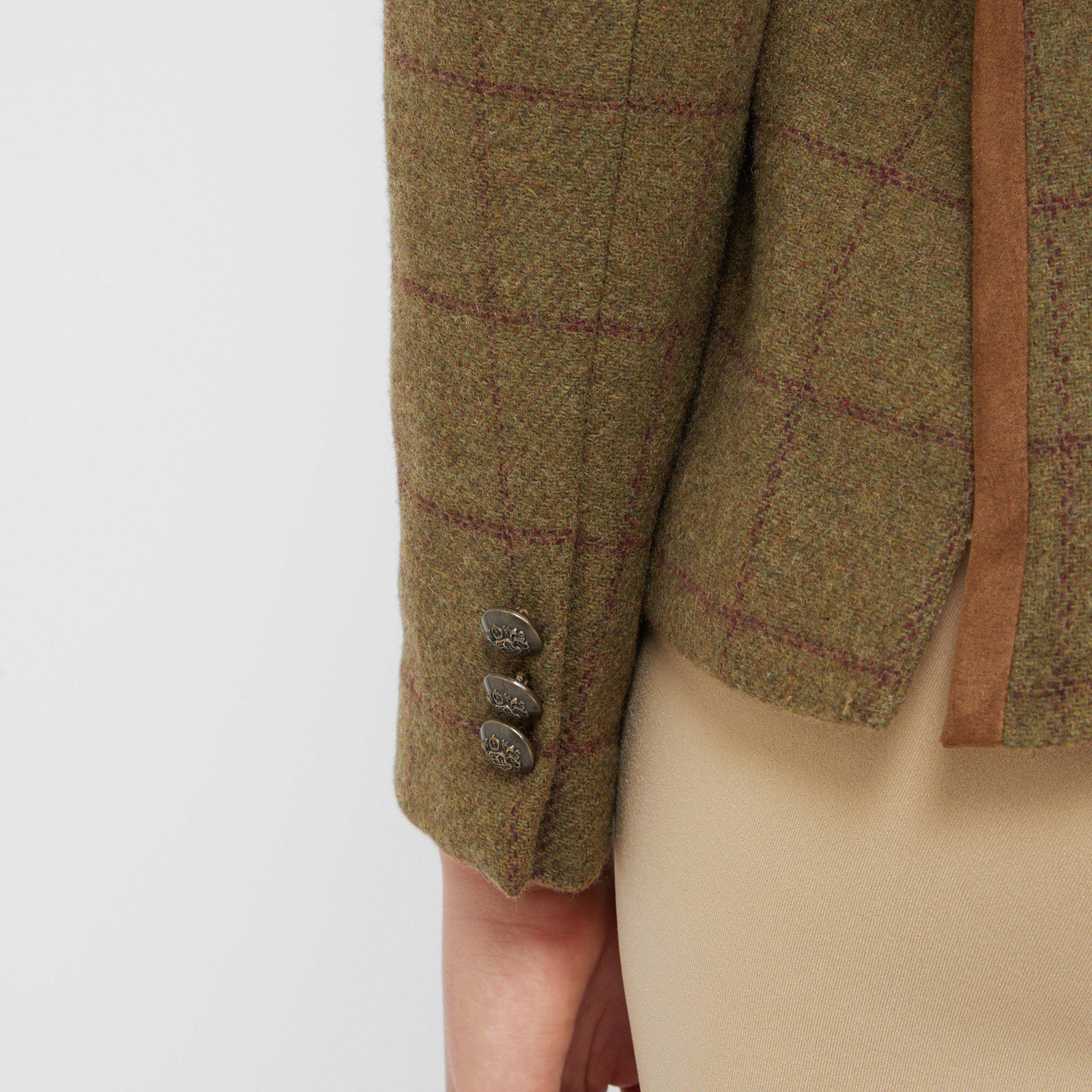 Womens Albany Tweed Suede Collar Tailored Show Jacket Brown