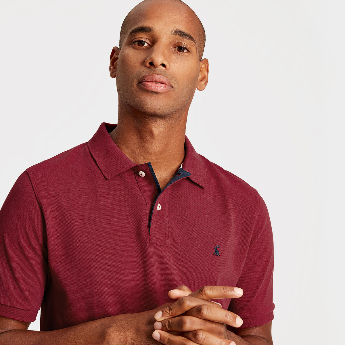 Mens Woody Polo Shirt Rhubarb