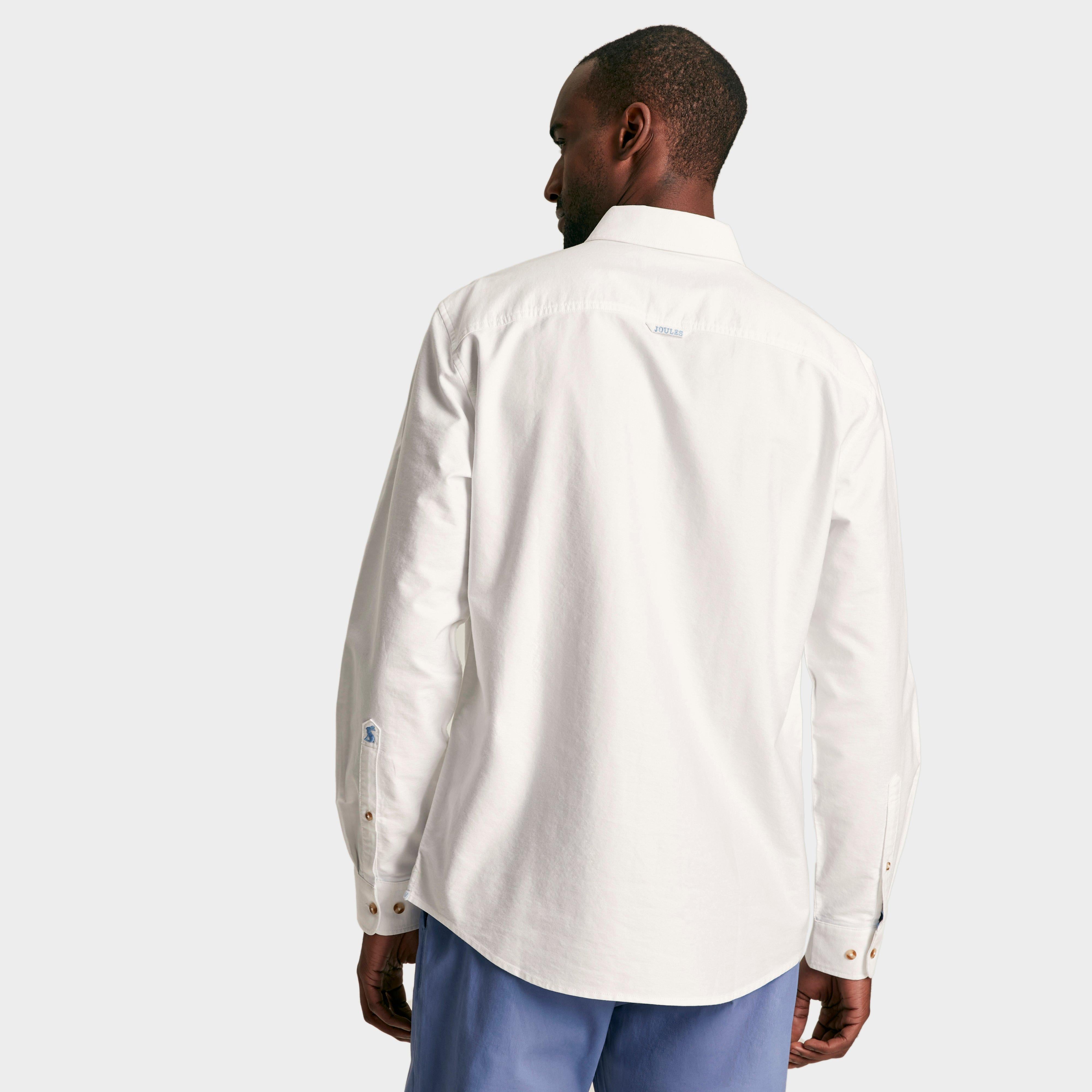 Mens Oxford Long Sleeved Shirt White
