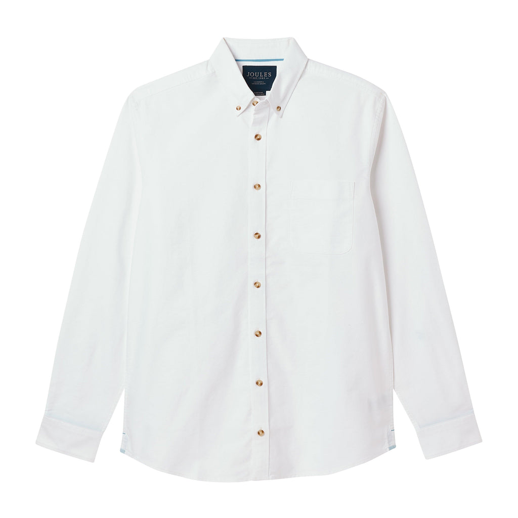 Mens Oxford Long Sleeved Shirt White