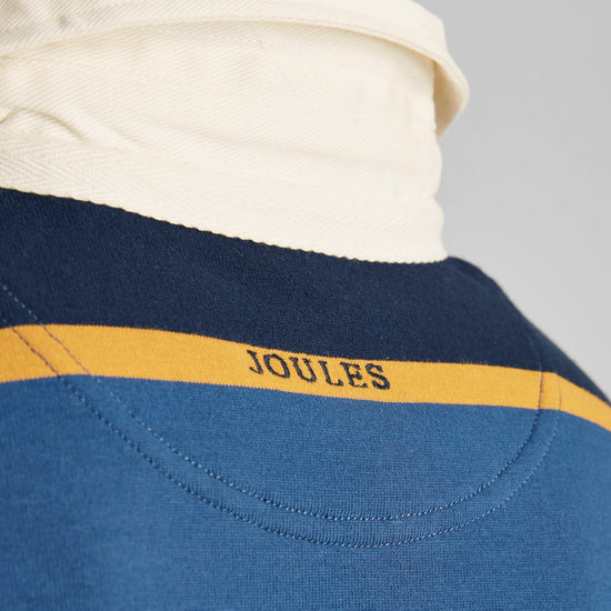 Mens Onside Rugby Shirt Striped Navy/Yellow