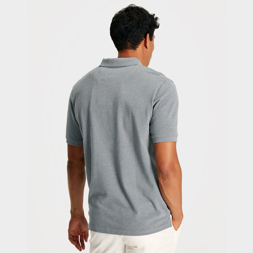 Mens Woody Polo Shirt Grey Marl