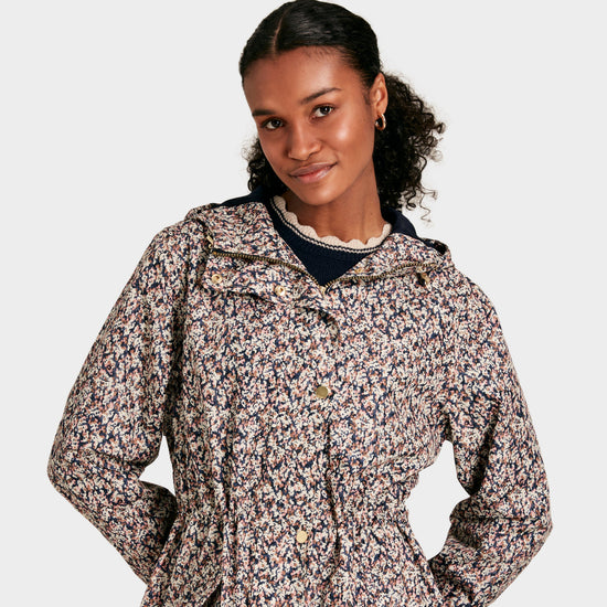 Womens Holkham Waterproof Packable Raincoat Ditsy Floral
