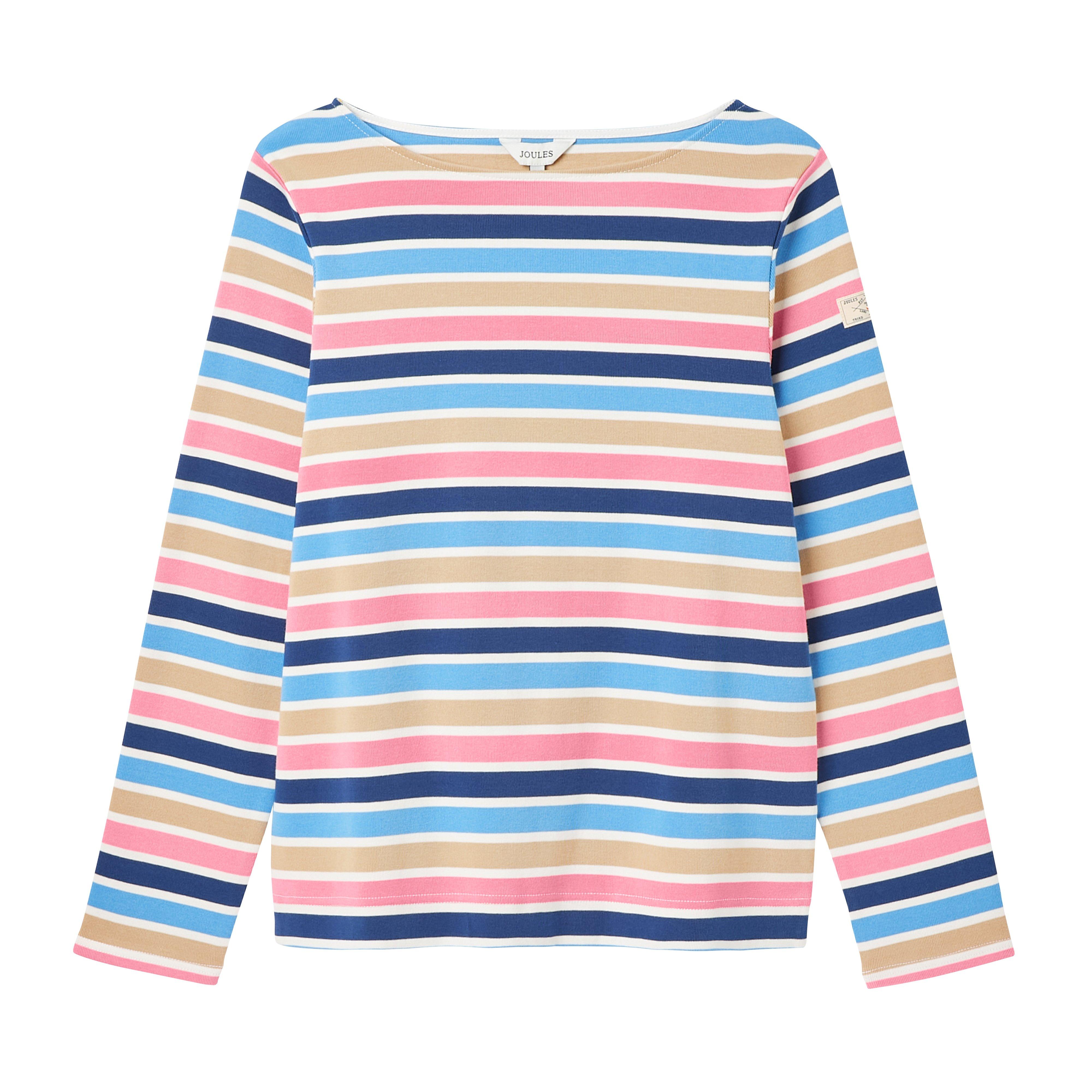 Womens Harbour Boat Neck Breton Top Multi Stripe