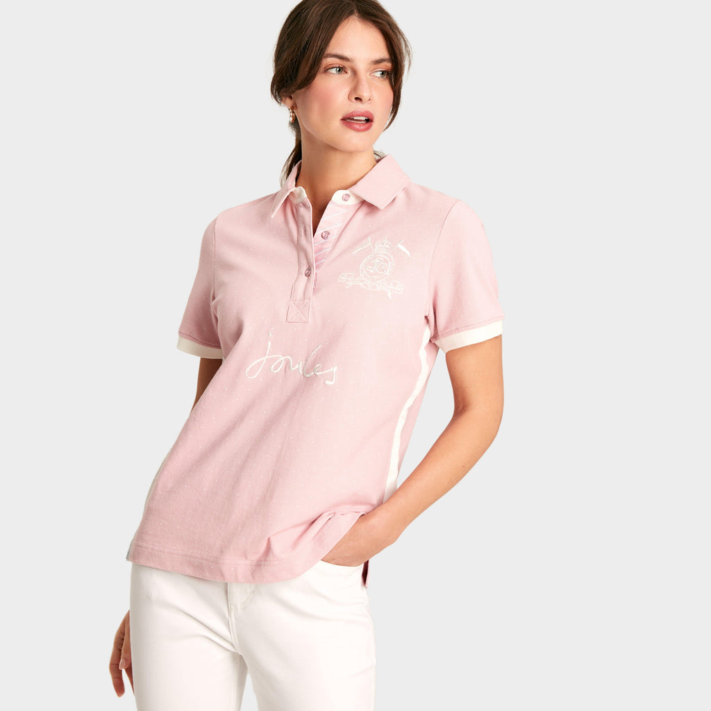 Womens Beaufort Short Sleeve Cotton Polo Shirt Pink