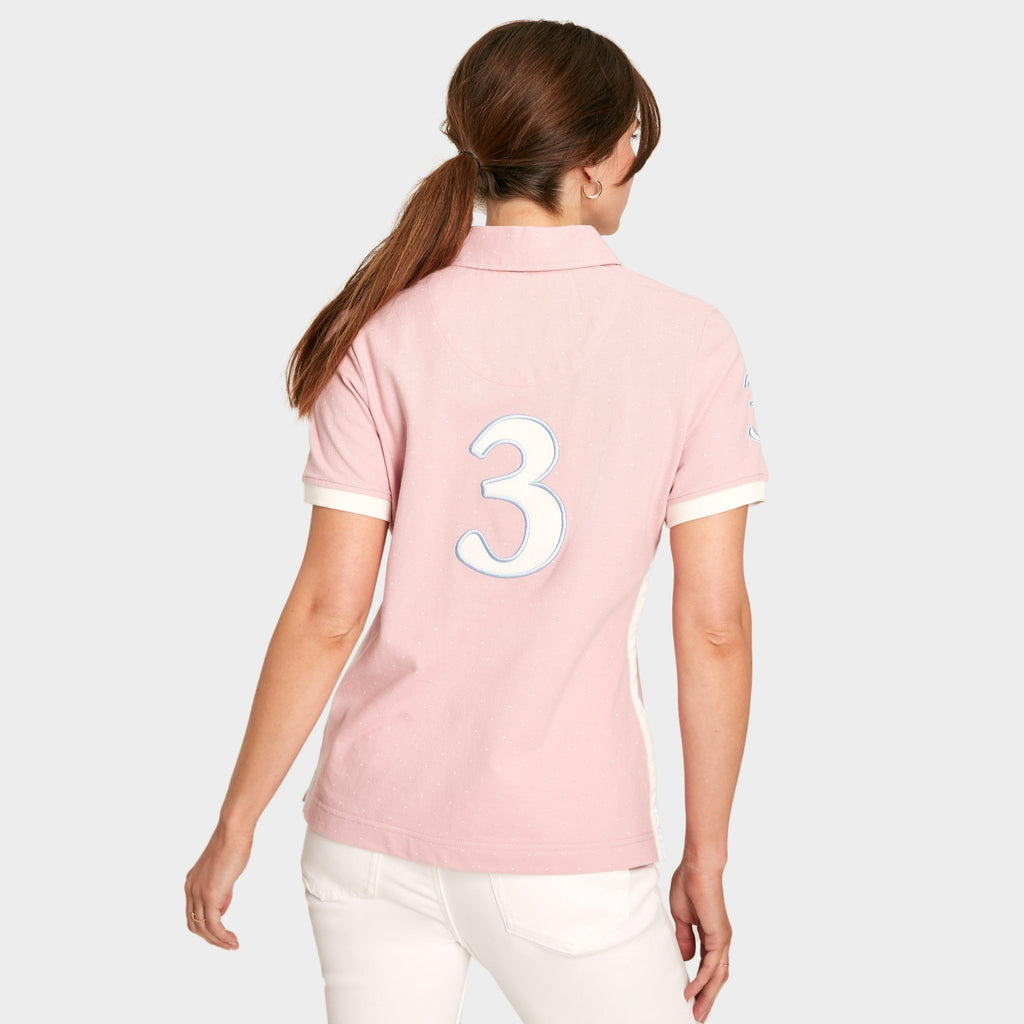 Womens Beaufort Short Sleeve Cotton Polo Shirt Pink