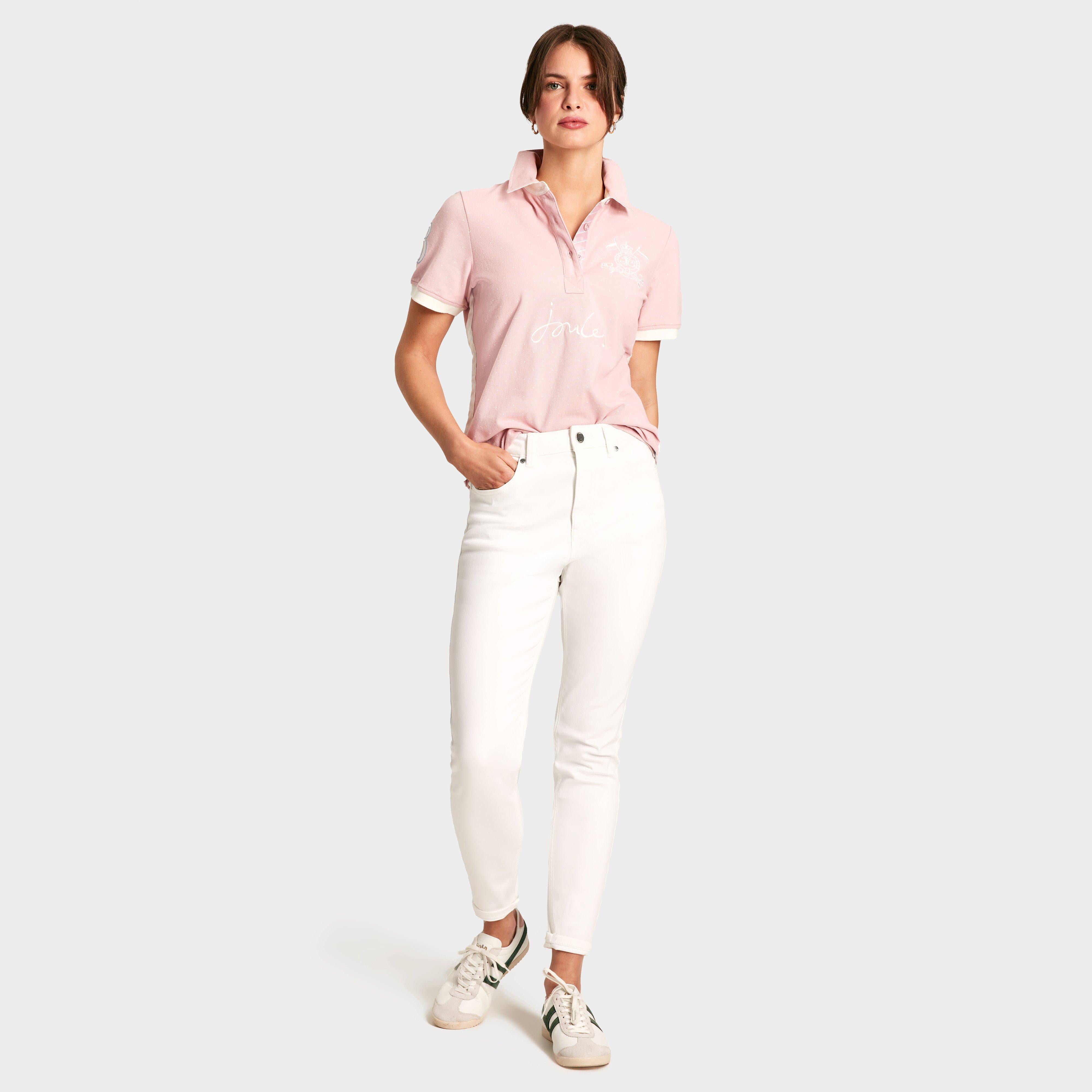 Womens Beaufort Short Sleeve Cotton Polo Shirt Pink