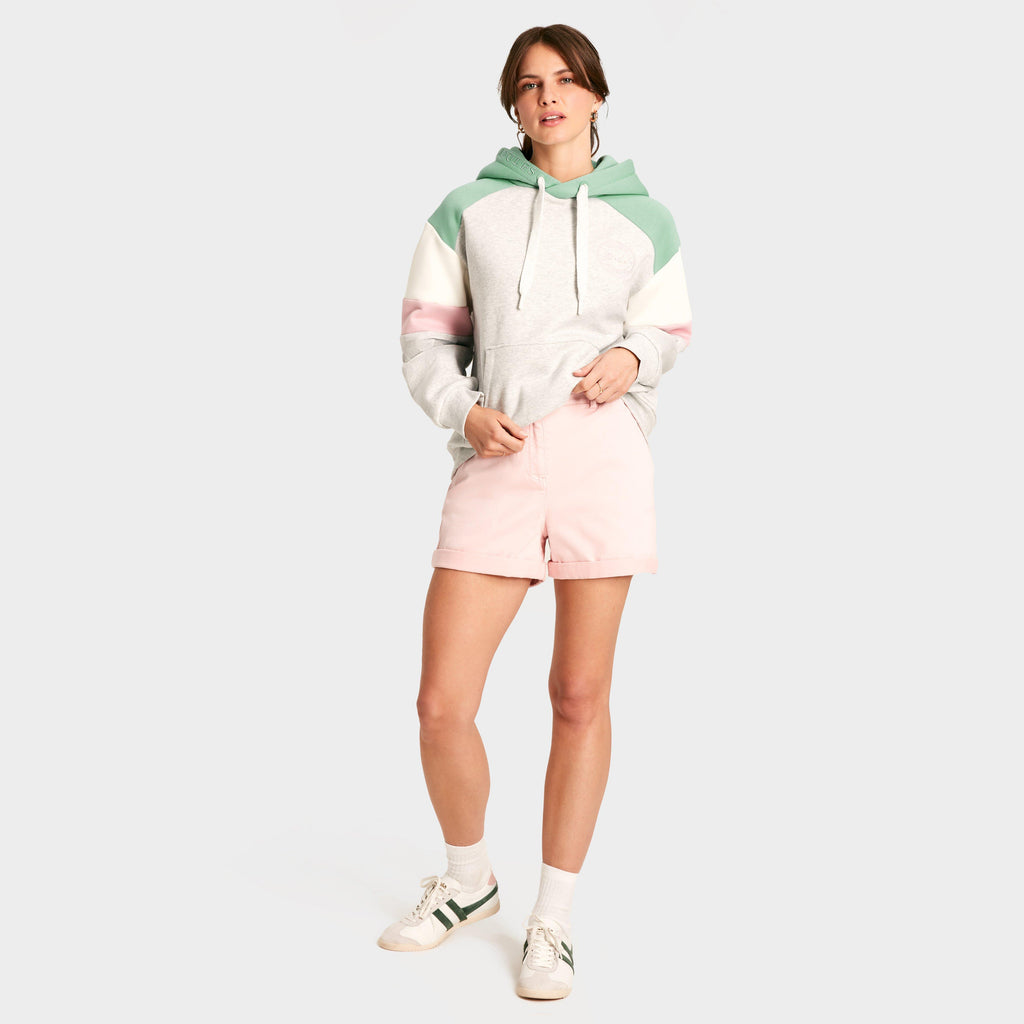 Womens Milbourne Hoodie Grey/Pink/White