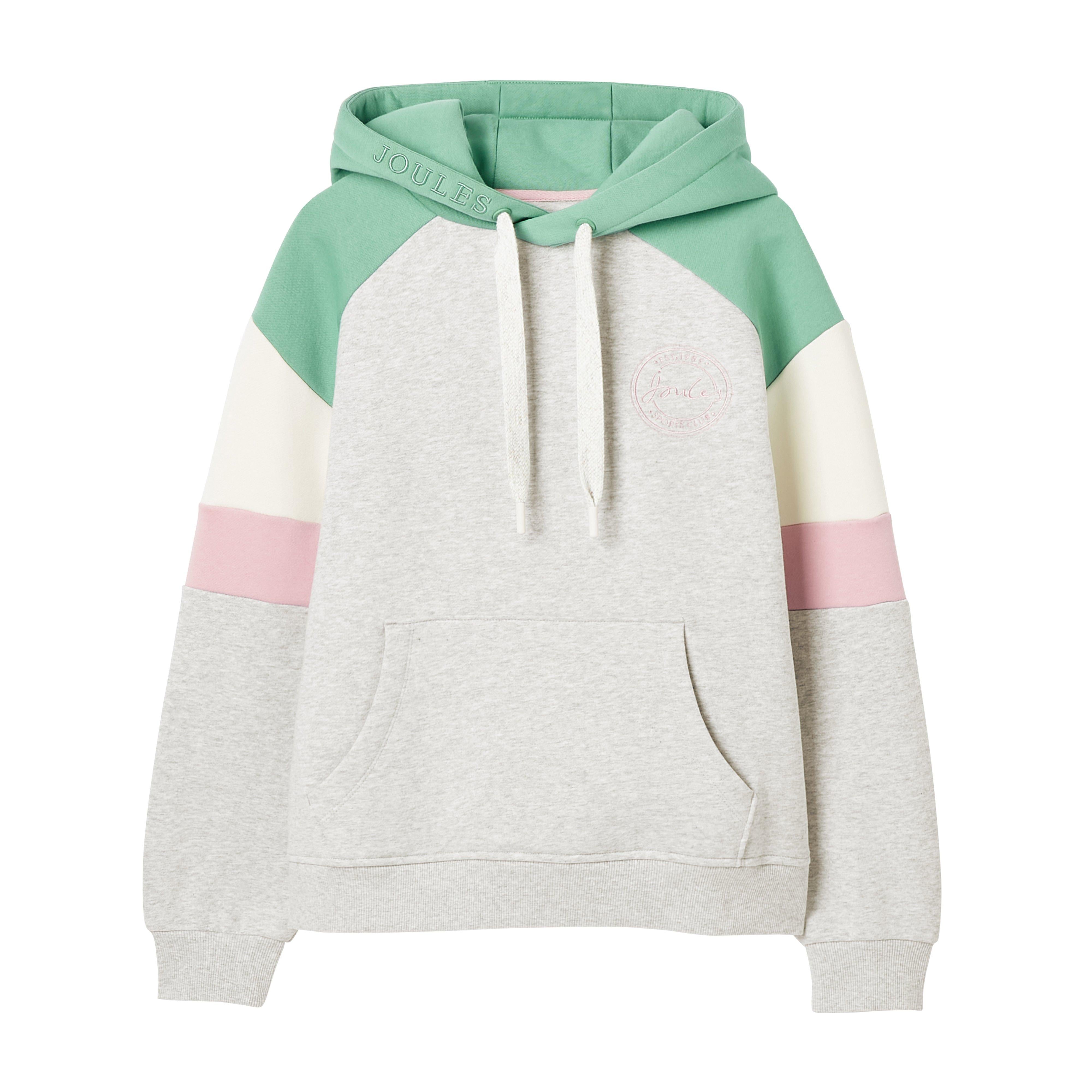 Womens Milbourne Hoodie Grey/Pink/White