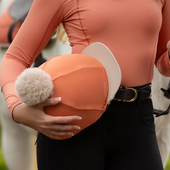 Pom Hat Silk Apricot