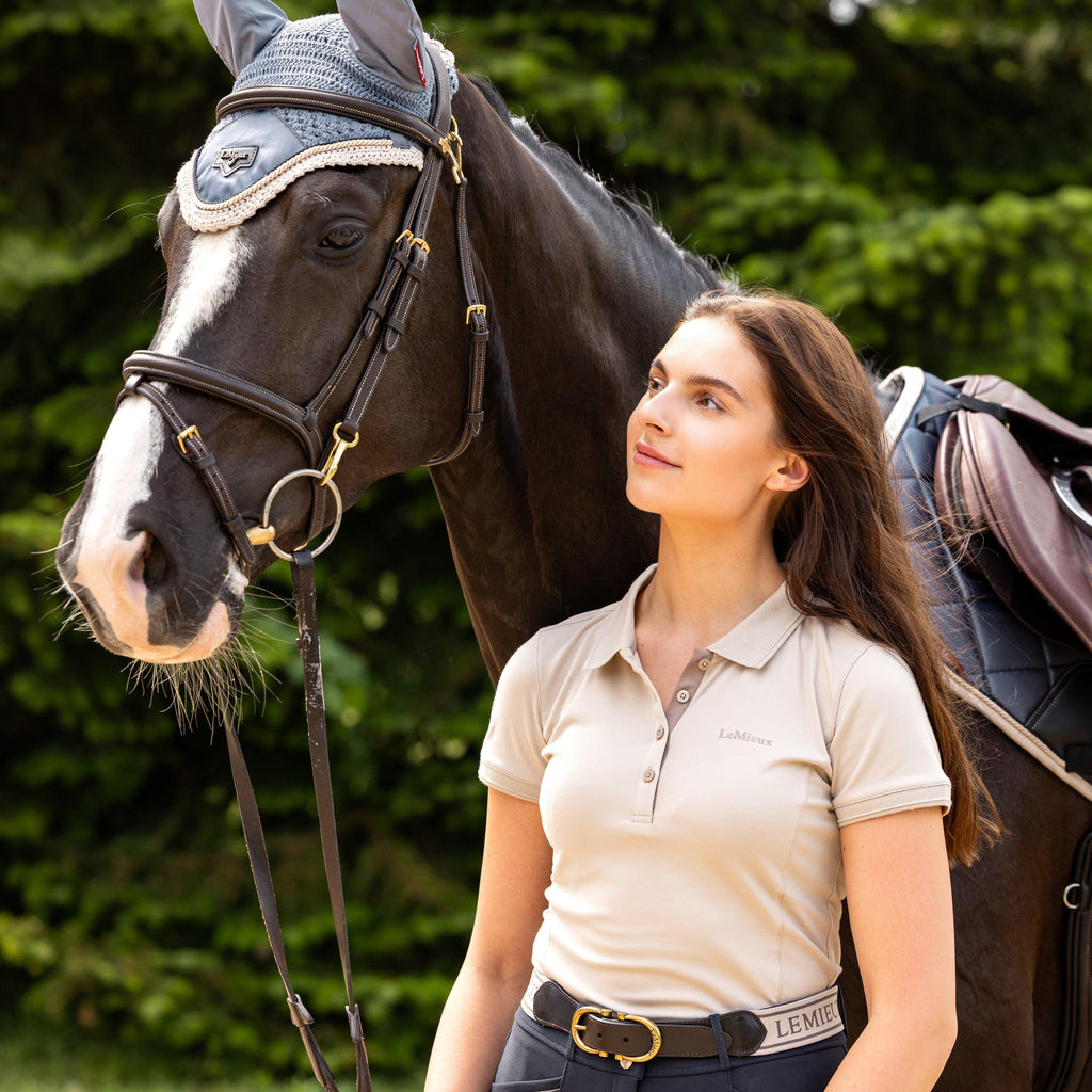 Womens Classique Polo Shirt Stone