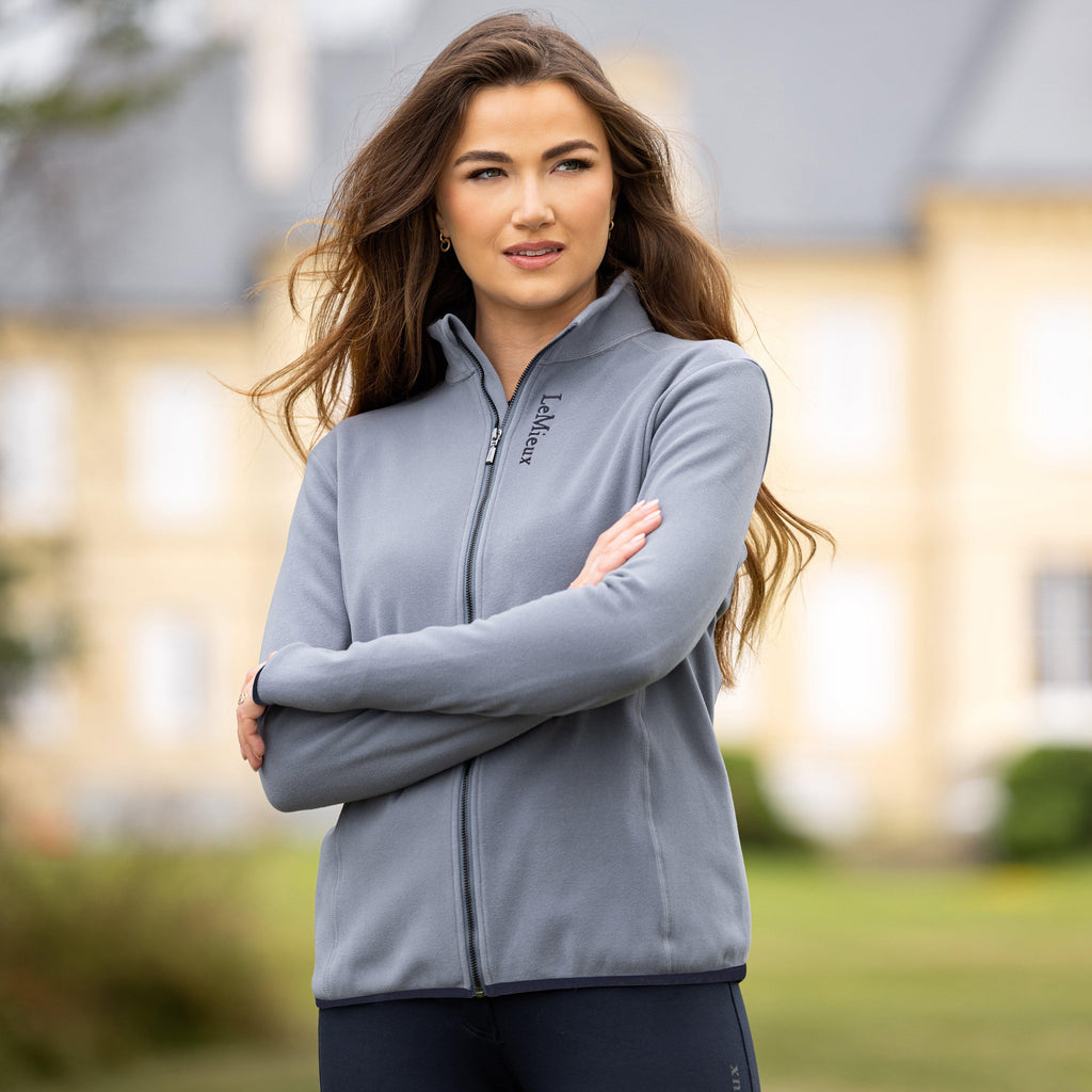 Womens Faye Zip Through Fleece Jay Blue