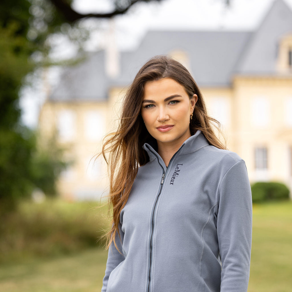 Womens Faye Zip Through Fleece Jay Blue