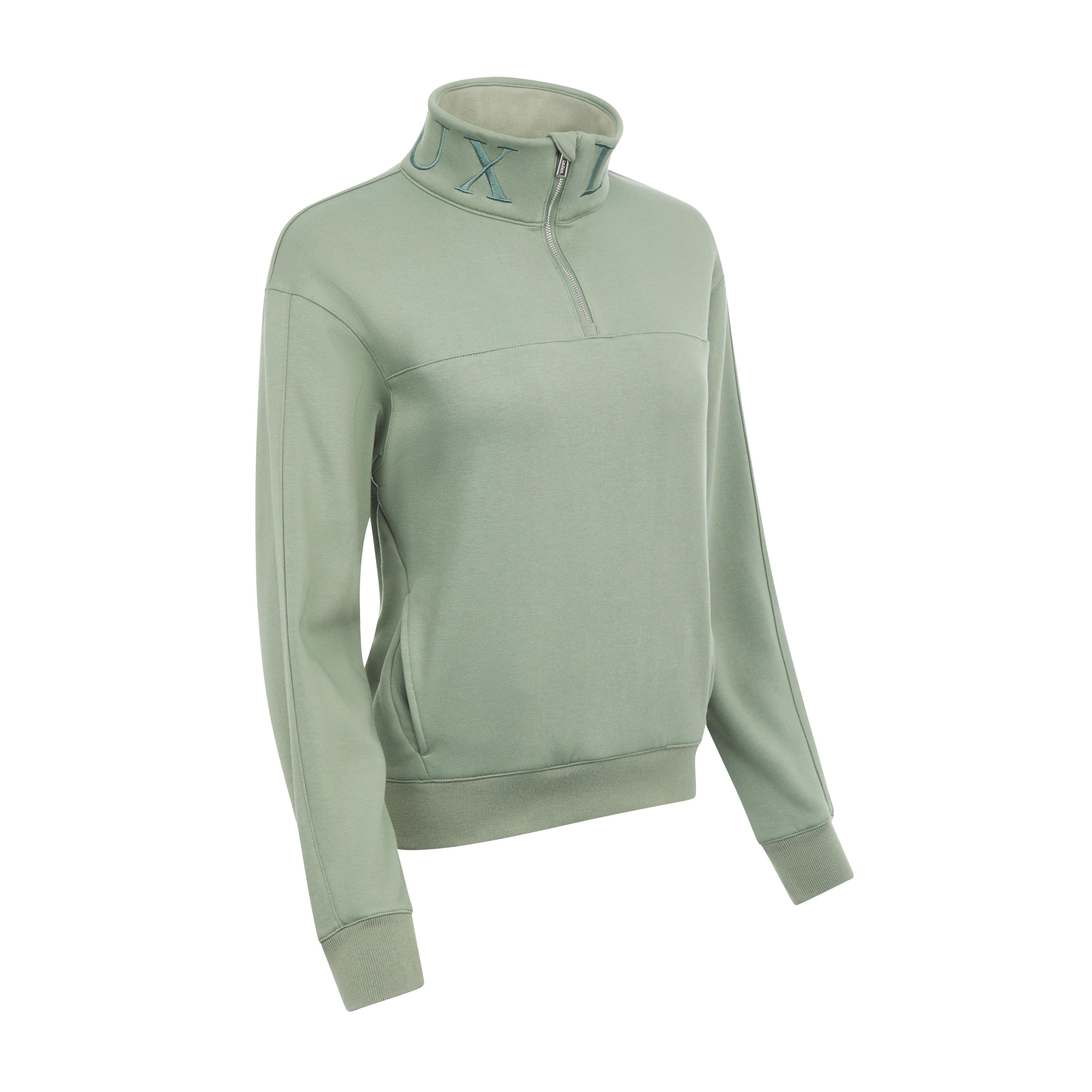 Womens Kali Quarter Zip Sweater Thyme