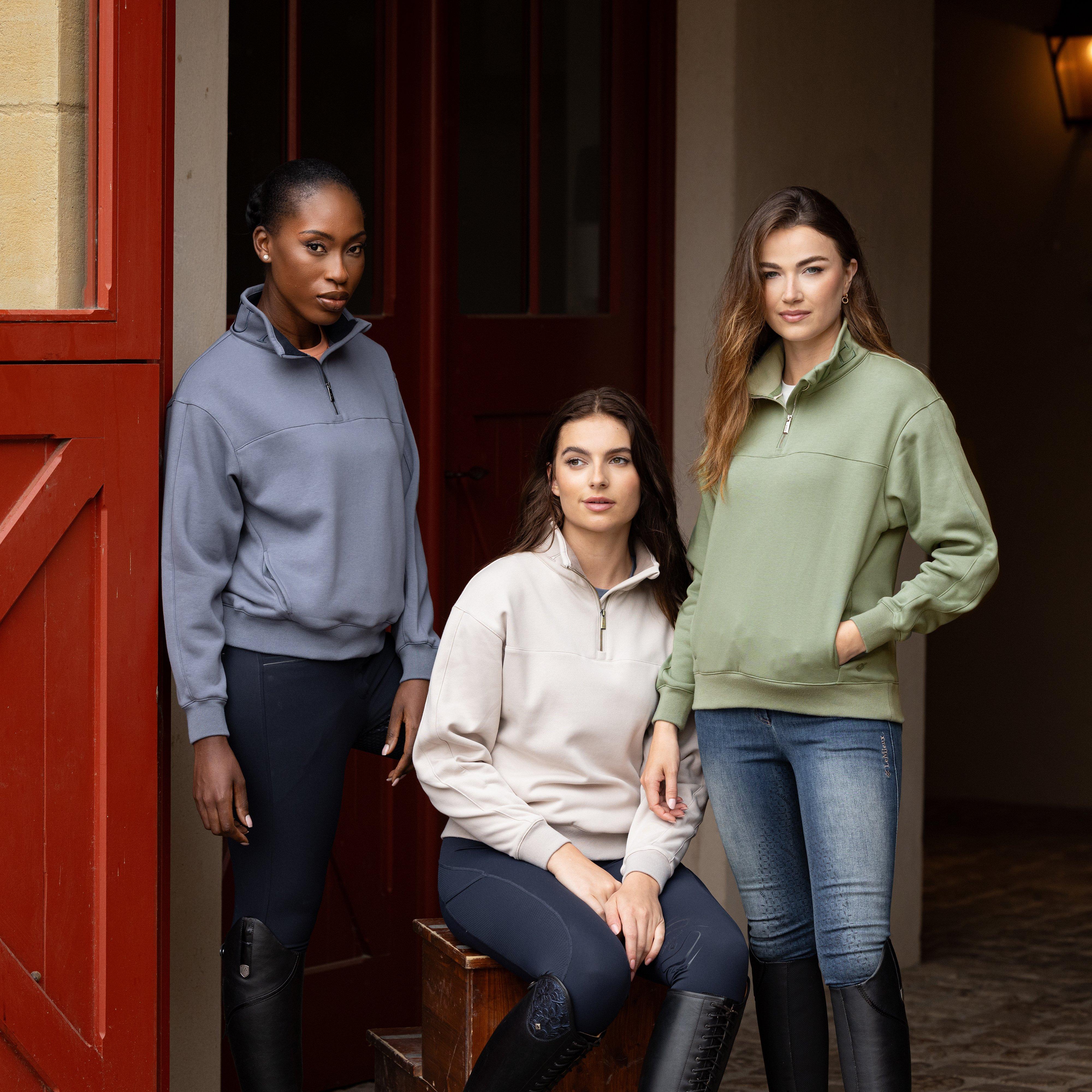 Womens Kali Quarter Zip Sweater Thyme