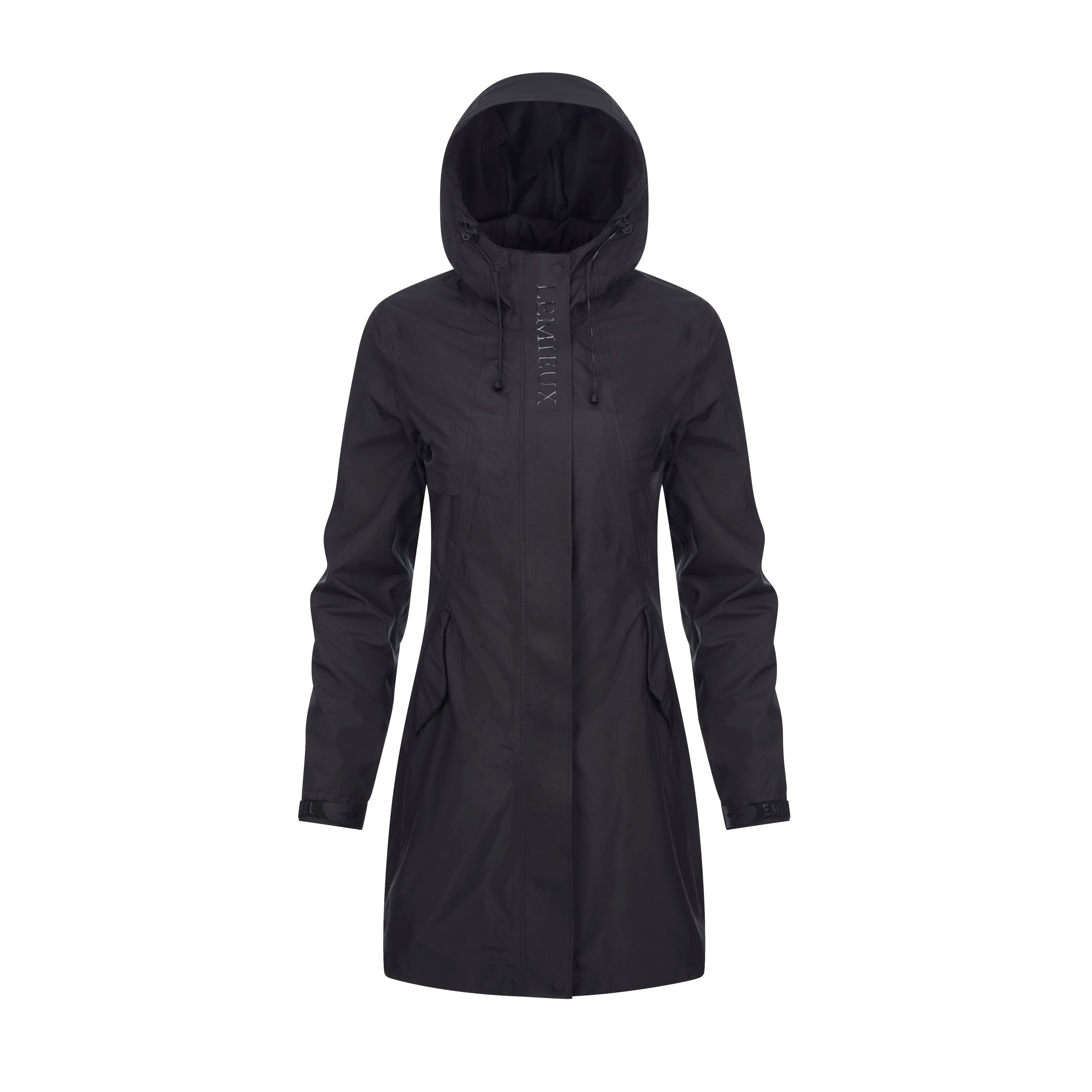Womens Grace Long Rain Jacket Black