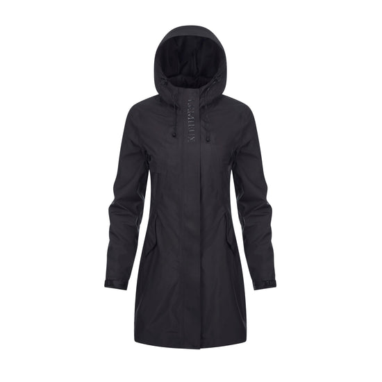 Womens Grace Long Rain Jacket Black