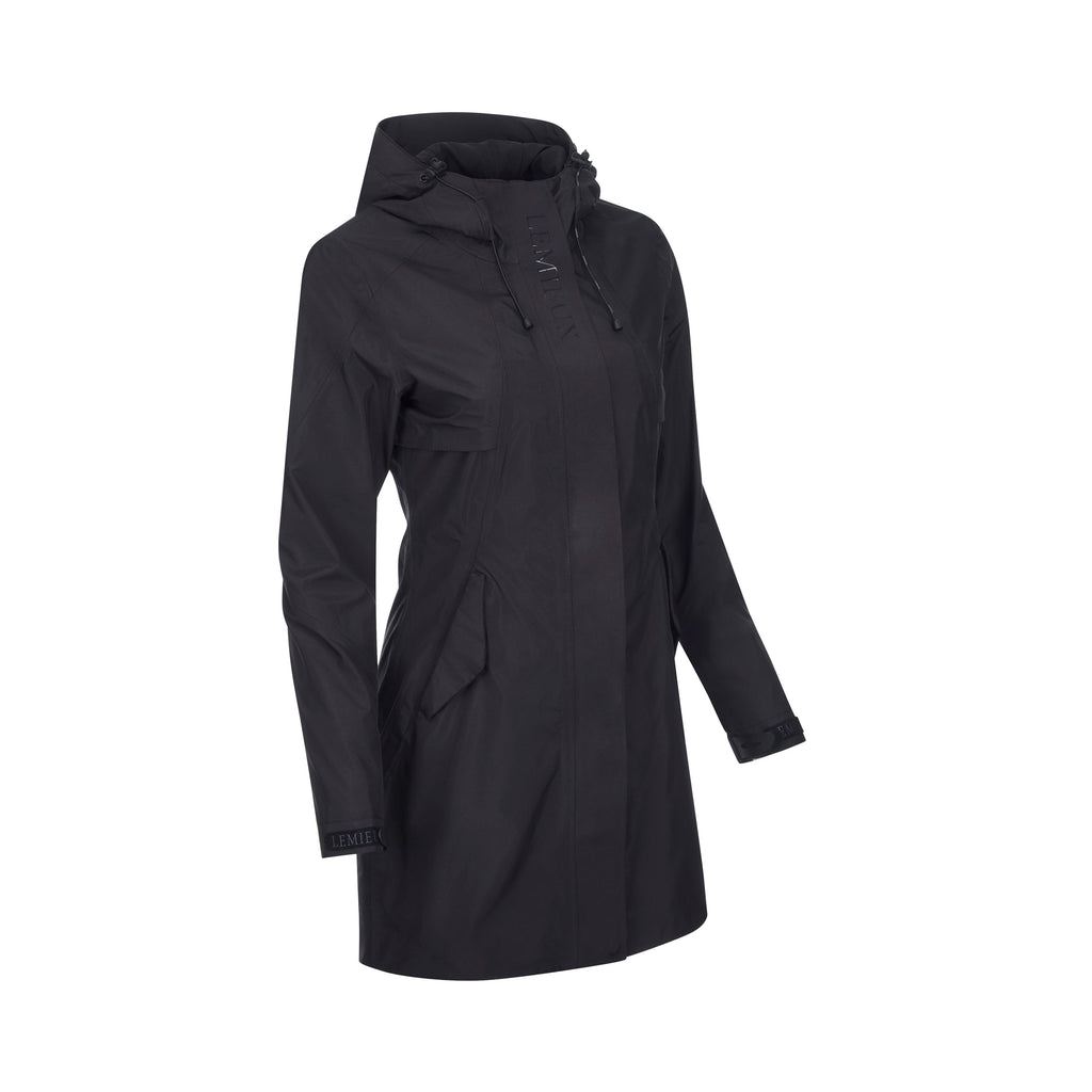 Womens Grace Long Rain Jacket Black