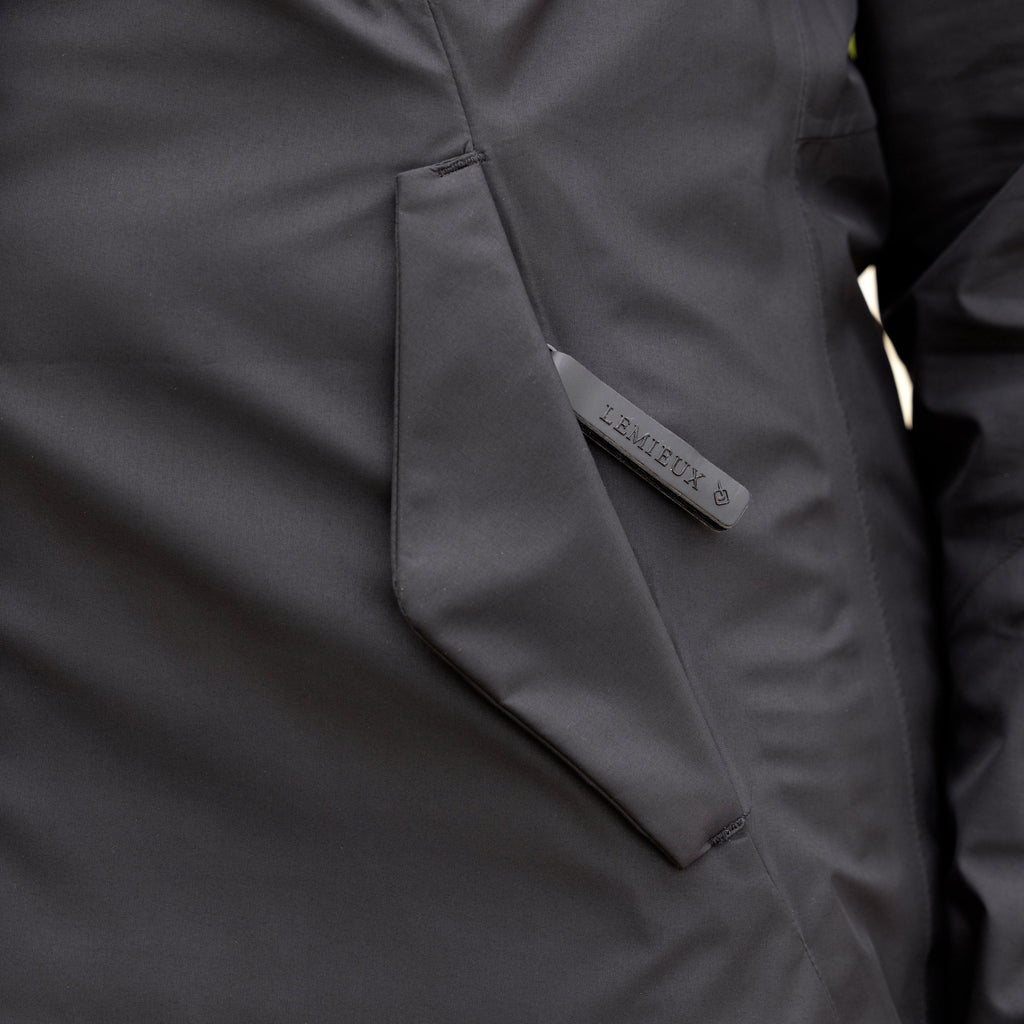 Womens Grace Long Rain Jacket Black