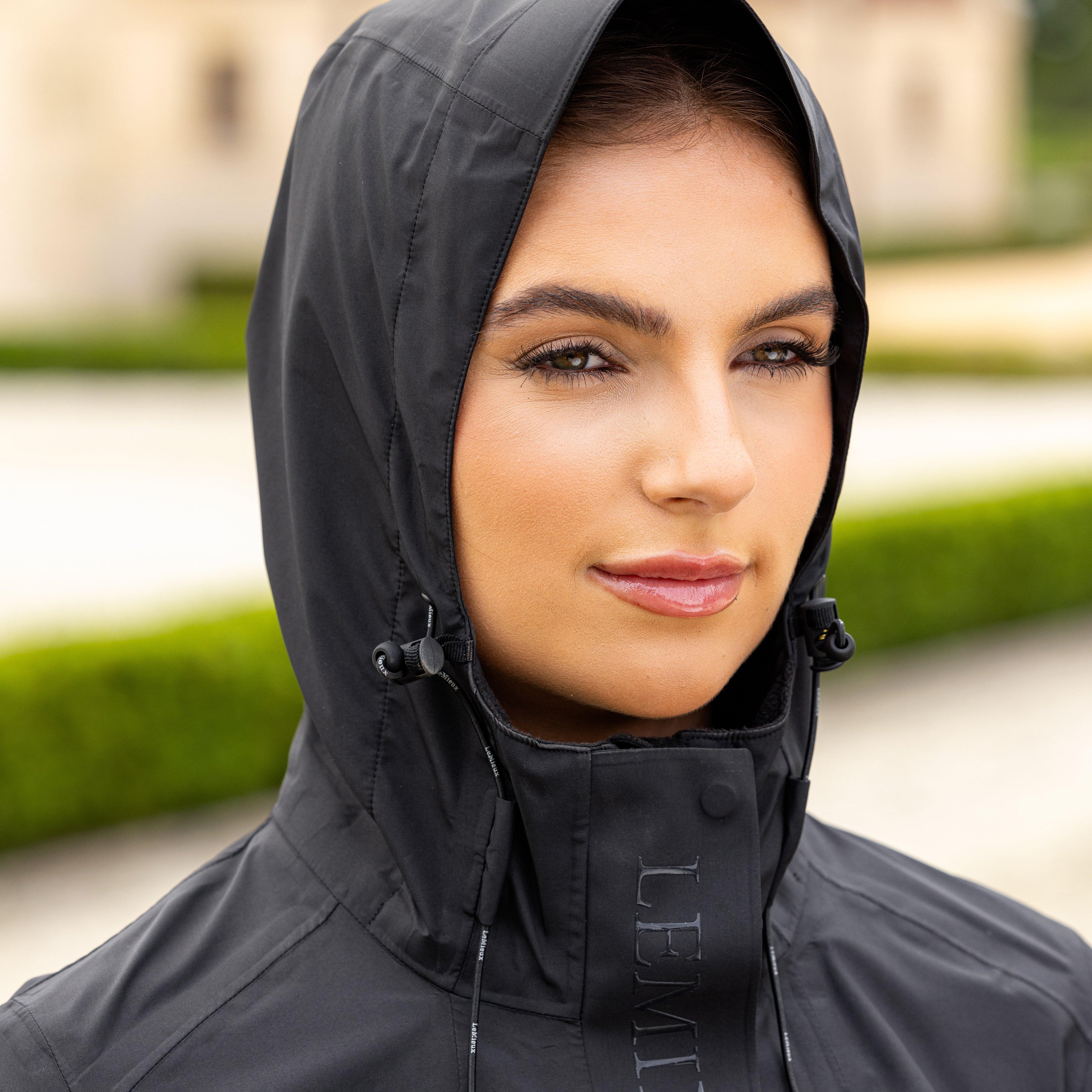 Womens Grace Long Rain Jacket Black