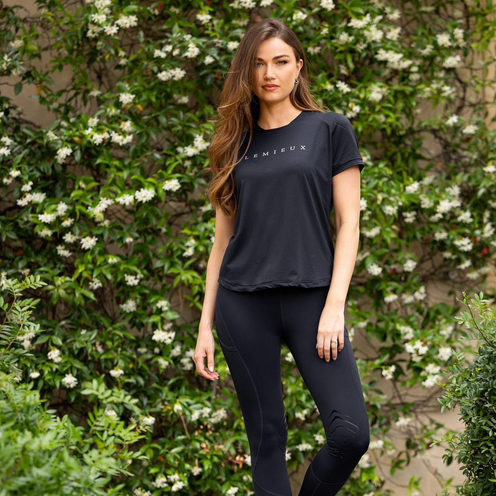 Womens Lydia Mesh Leggings Navy